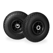 Sackkarrenrad PU 3.00-4 2er-Set Schwarz von Relaxdays