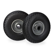 Sackkarrenrad Vollgummi 2er-Set Schwarz-Grau von Relaxdays