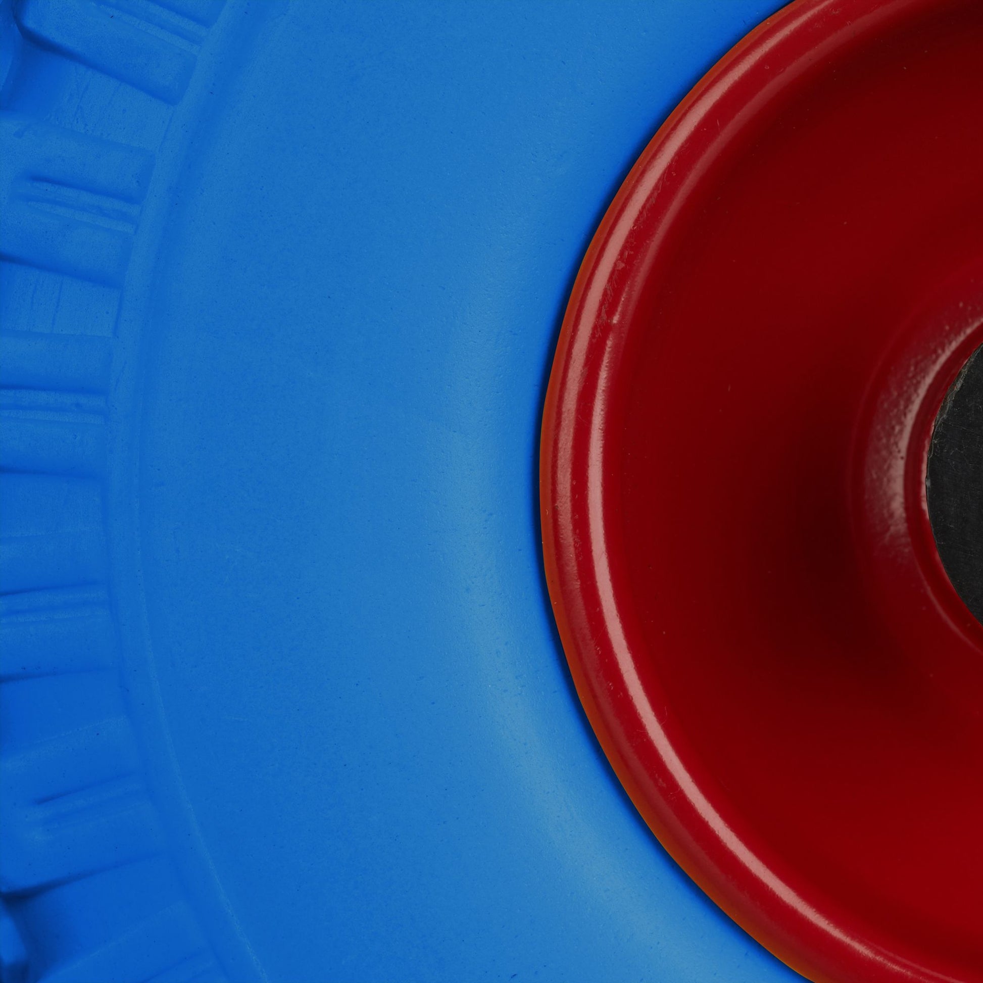 Sackkarrenrad Vollgummi 2er-Set Blau-Rot von Relaxdays