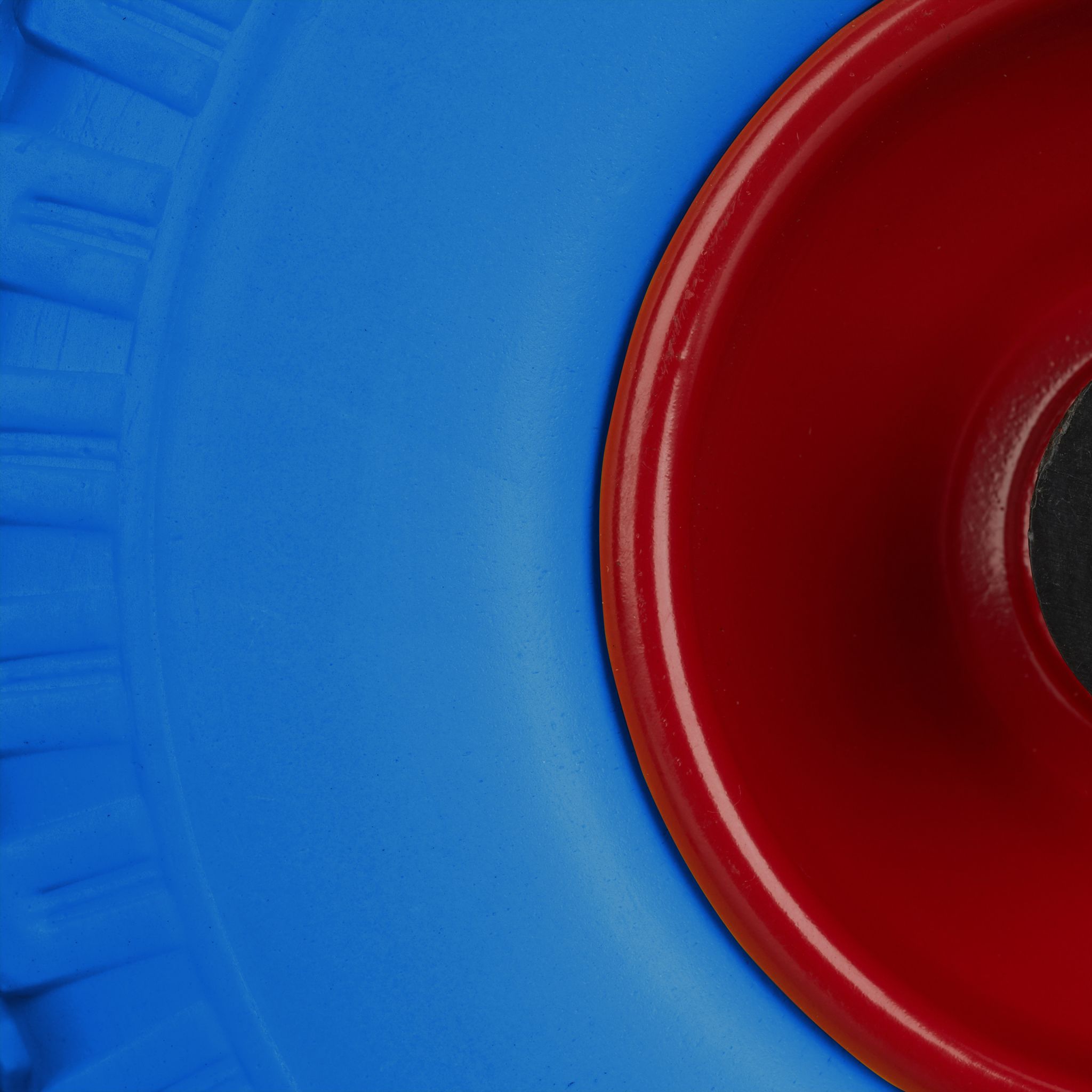 Sackkarrenrad Vollgummi 2er-Set Blau-Rot von Relaxdays