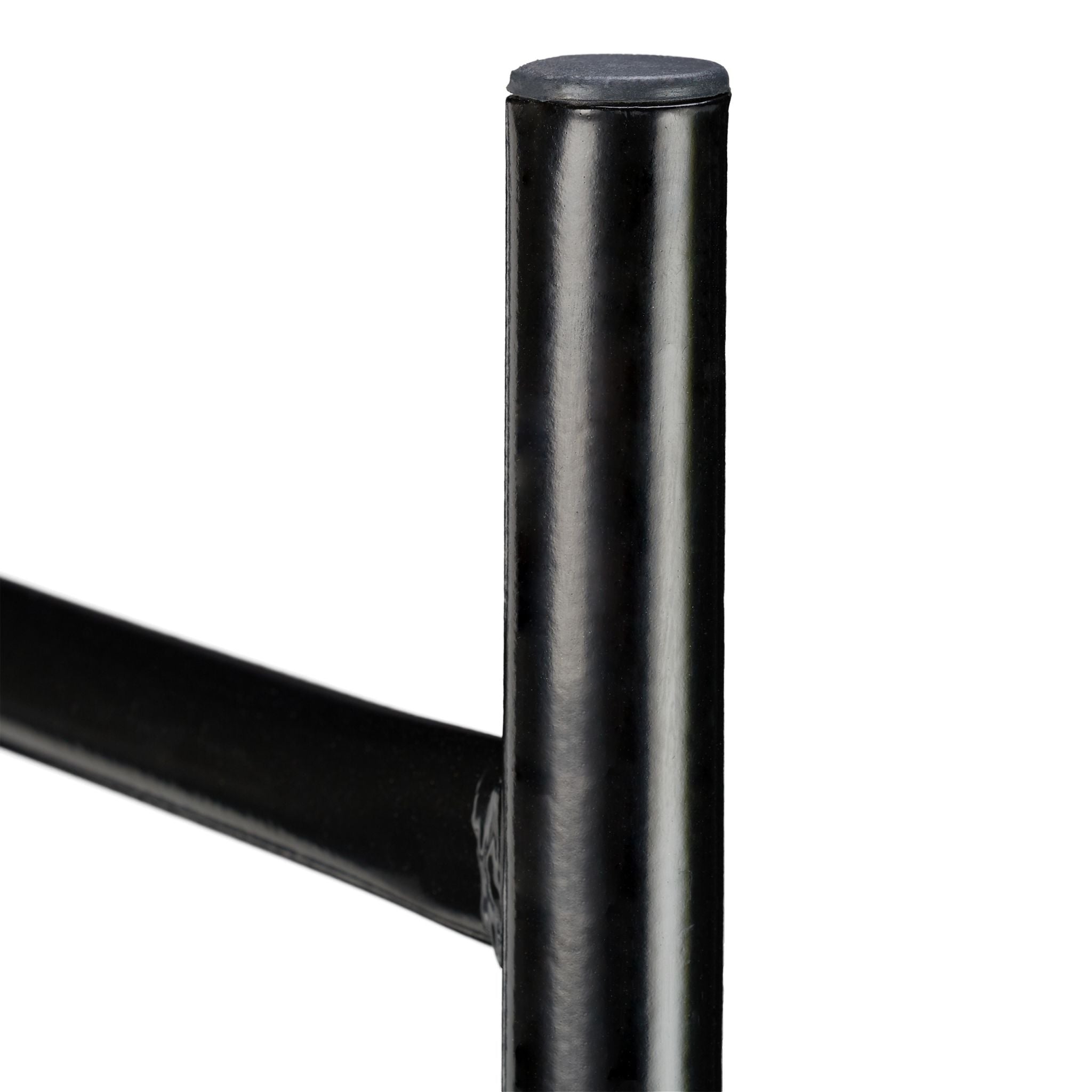 Kaminholzregal schmal Schwarz von Relaxdays