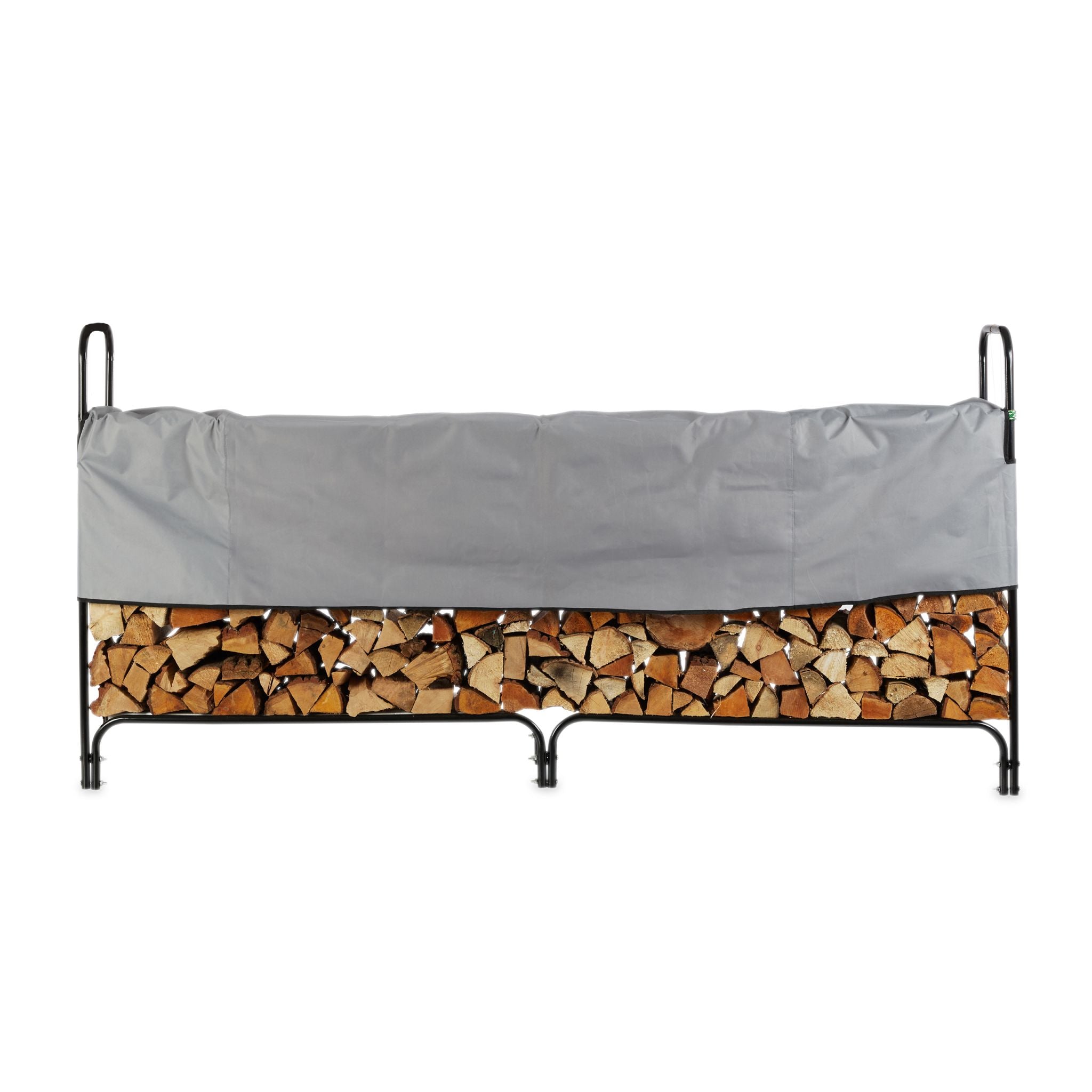 Kaminholzregal Metall Schwarz-Grau von Relaxdays
