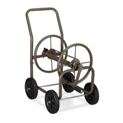 Schlauchwagen XL Metall Braun-Schwarz von Relaxdays