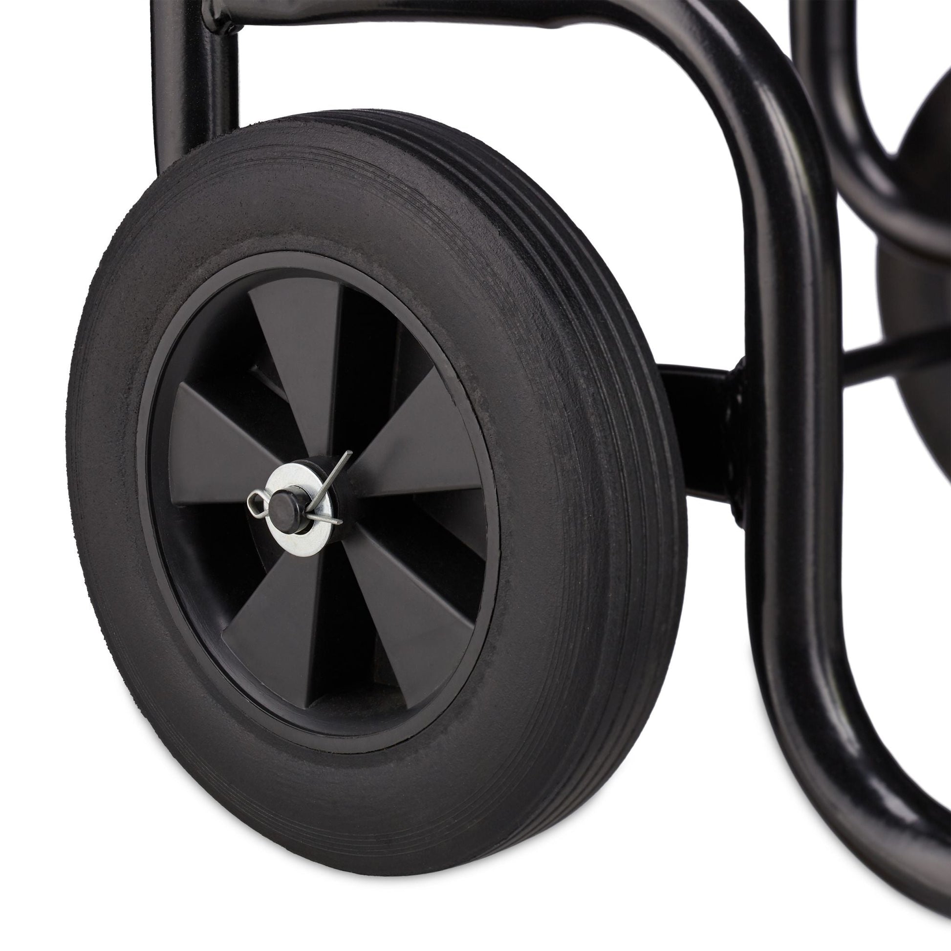 Kaminholzwagen Metall Schwarz von Relaxdays