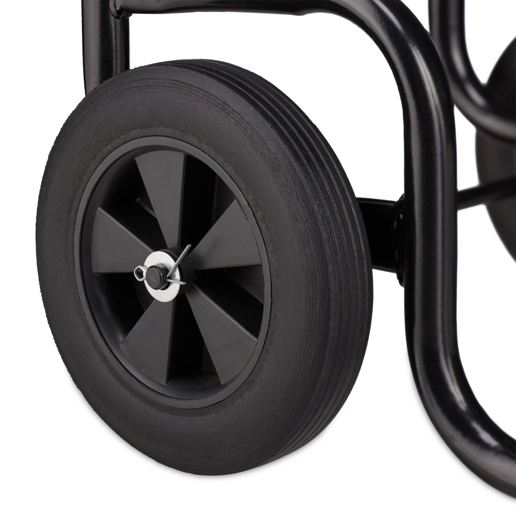 Kaminholzwagen Metall Schwarz von Relaxdays