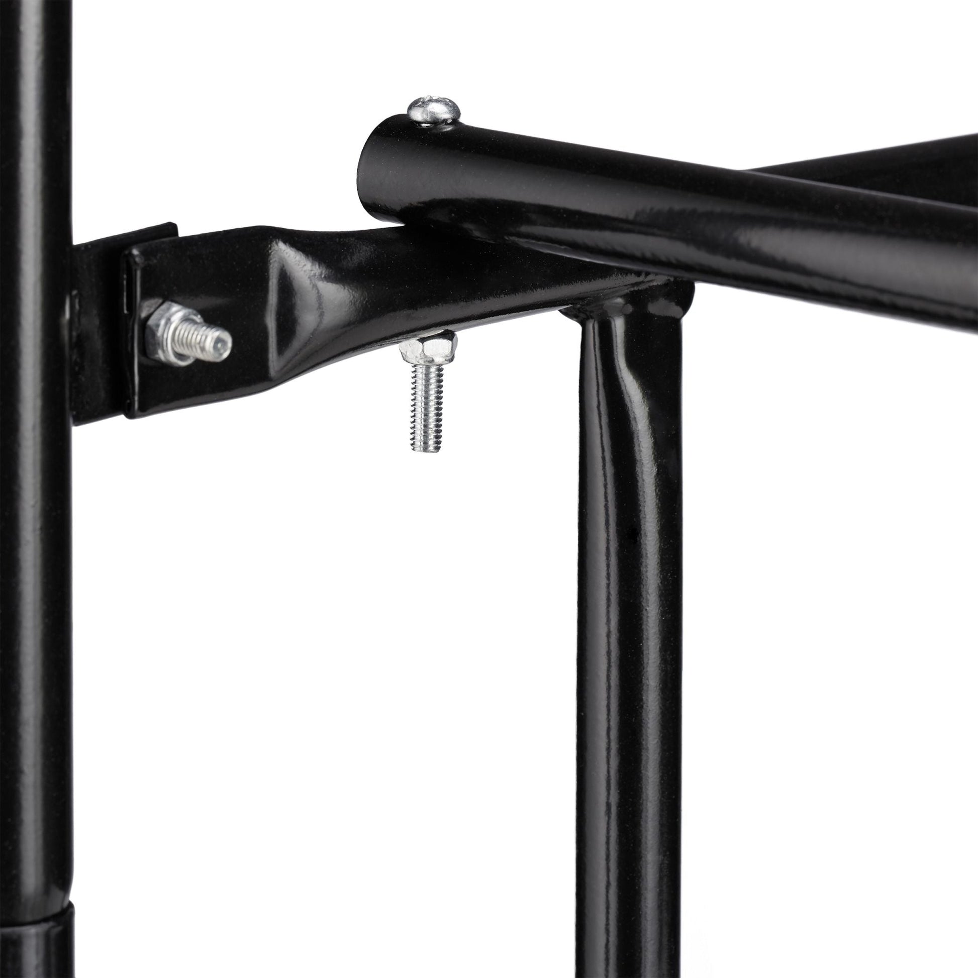 Kaminholzwagen XL Metall Schwarz-Silber von Relaxdays
