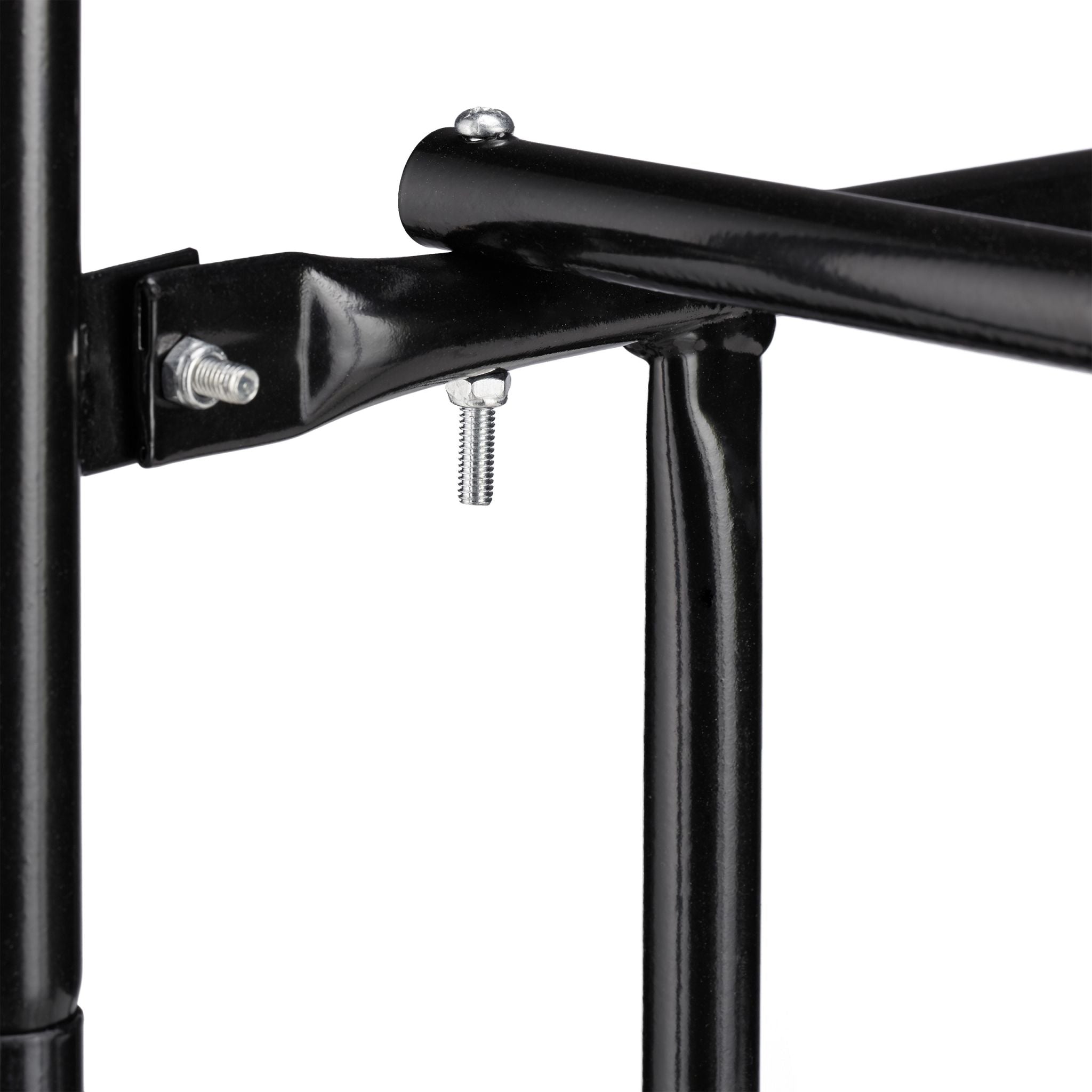 Kaminholzwagen XL Metall Schwarz-Silber von Relaxdays