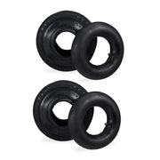 Sackkarrenreifen 3.00-4 mit Schlauch 2er-Set Schwarz von Relaxdays