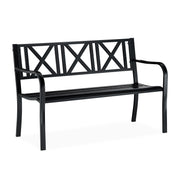 Gartenbank Metall Schwarz