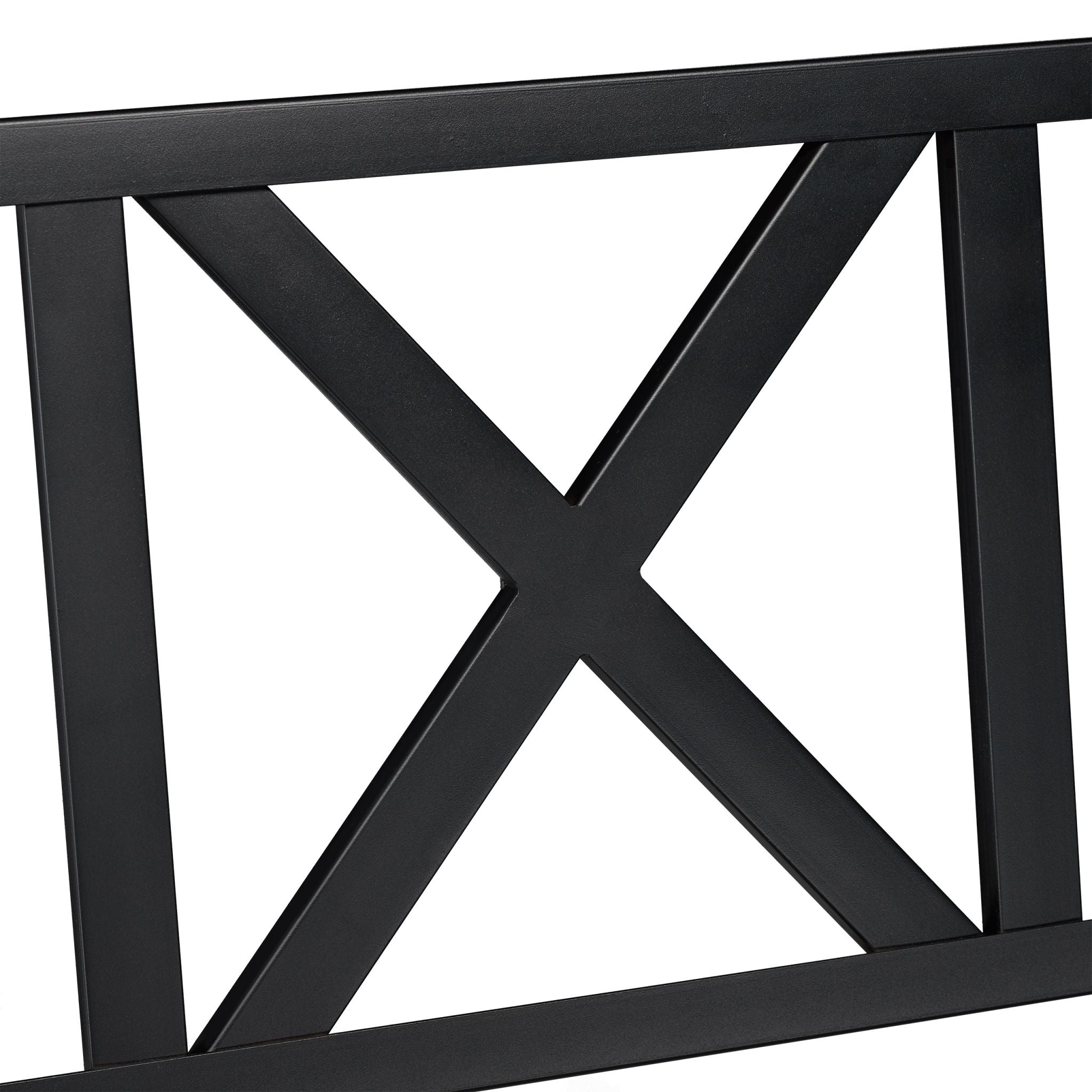 Gartenbank Metall Schwarz