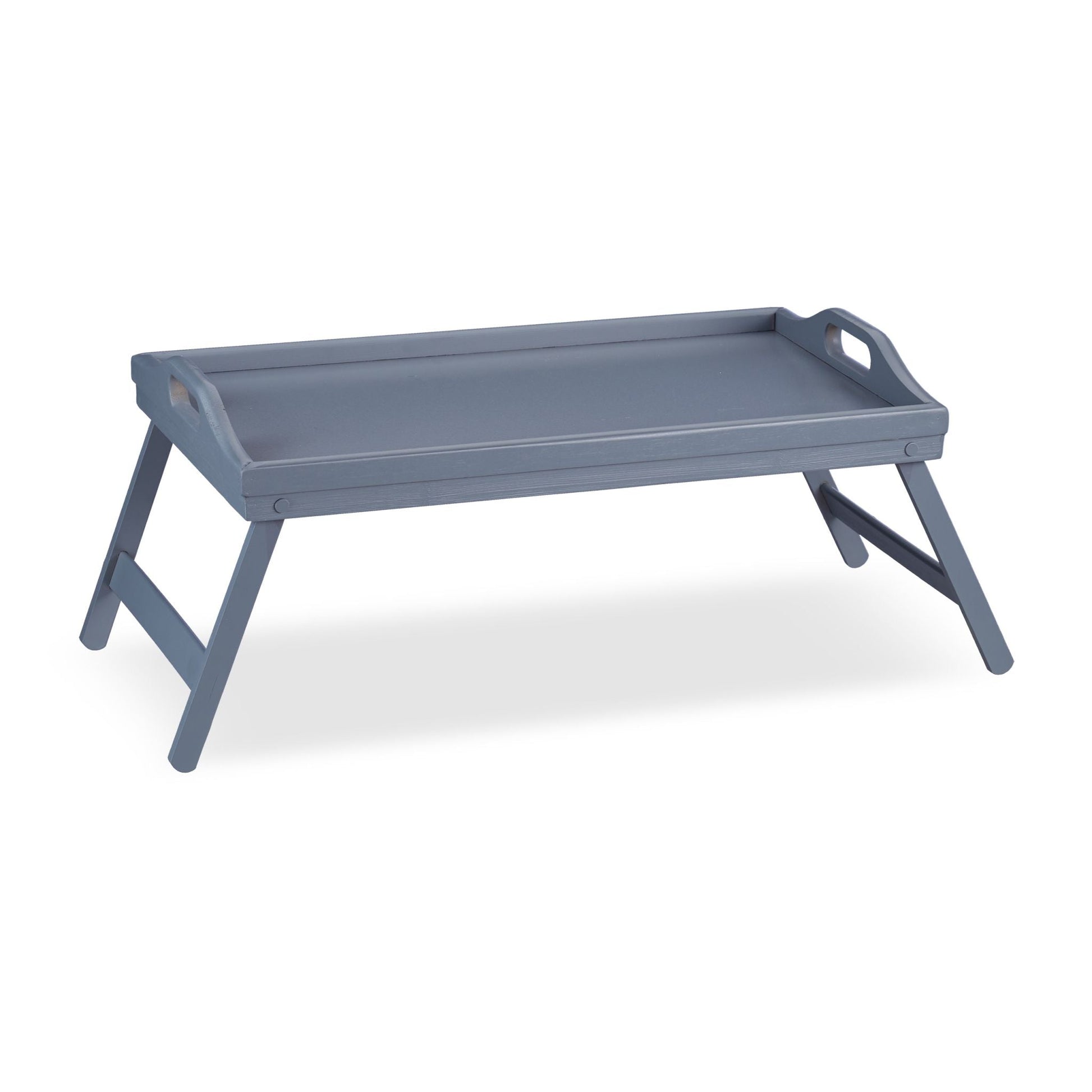 Betttablett Bambus Grau von Relaxdays