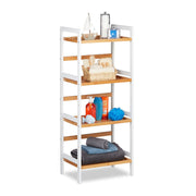Regal mit Ablagen Bambus Hellbraun von Relaxdays