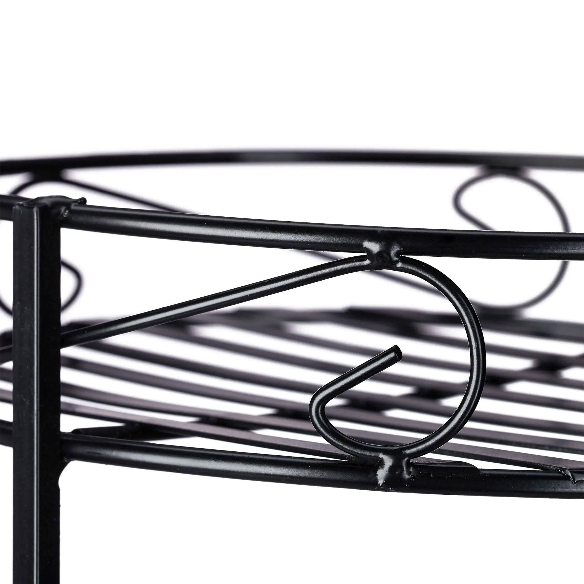 Blumentreppe Metall 5-stufig Schwarz von Relaxdays