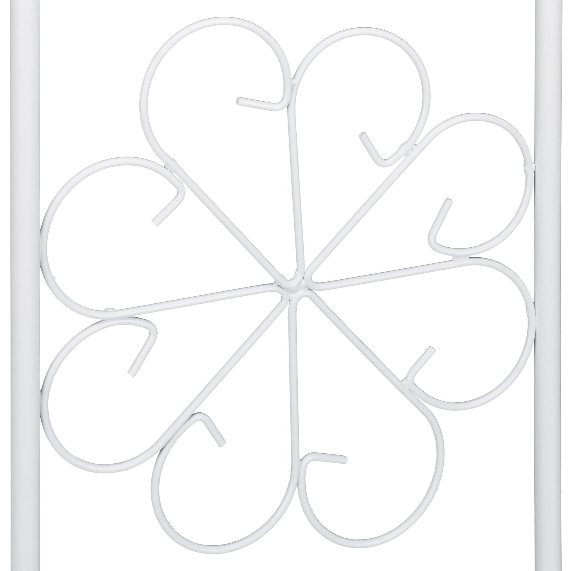 Rosenpavillon Metall Weiss von Relaxdays