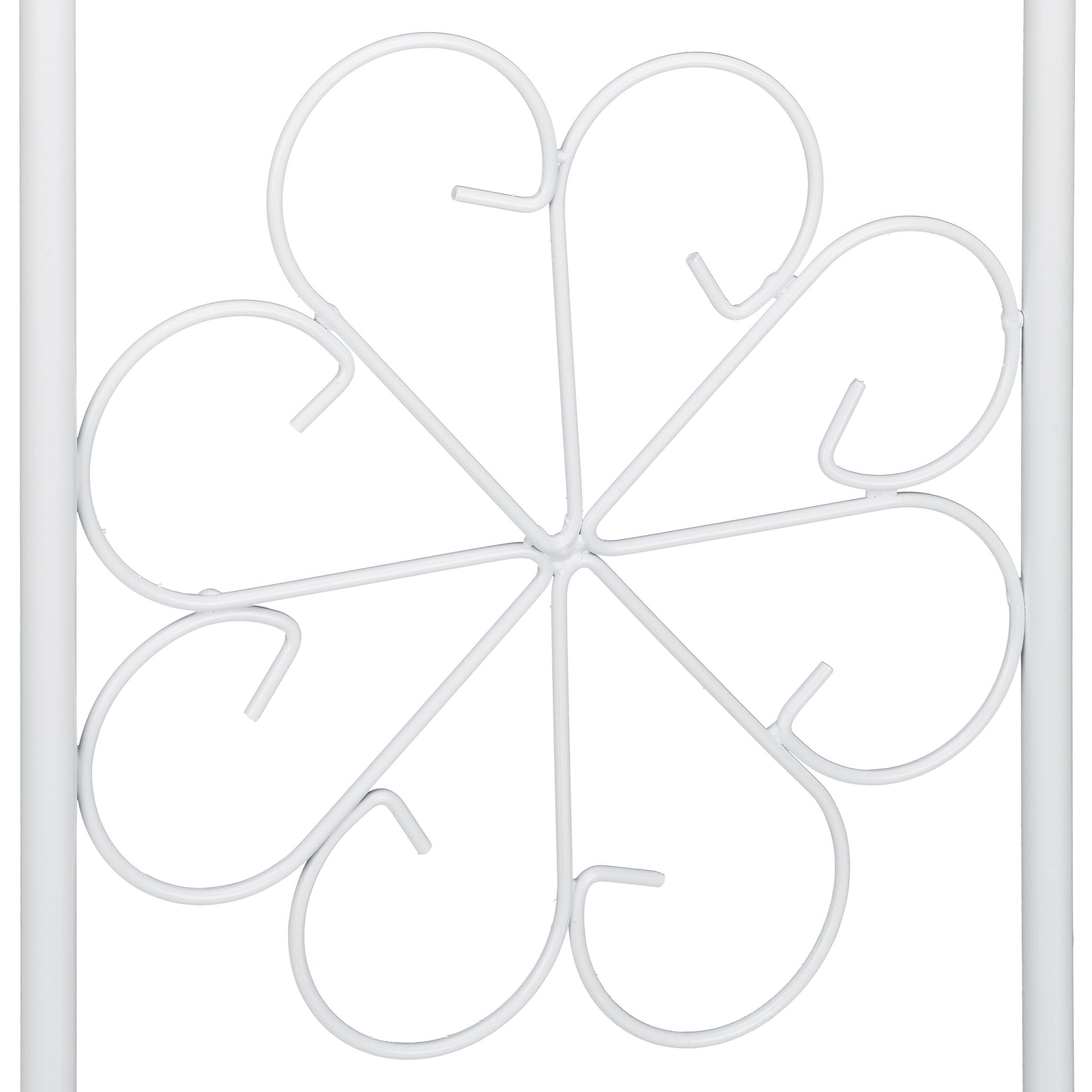 Rosenpavillon Metall Weiss von Relaxdays
