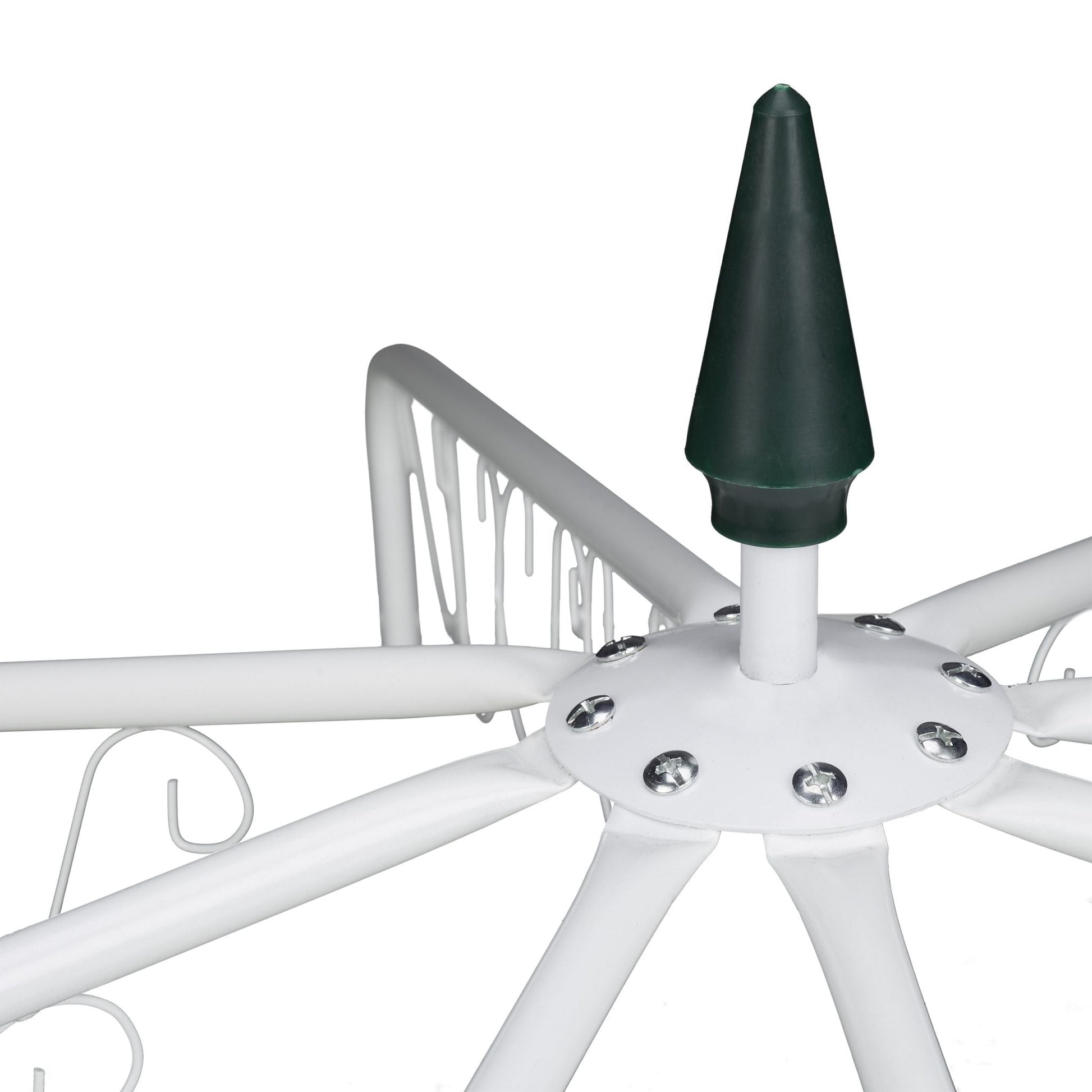 Rosenpavillon Metall Weiss von Relaxdays