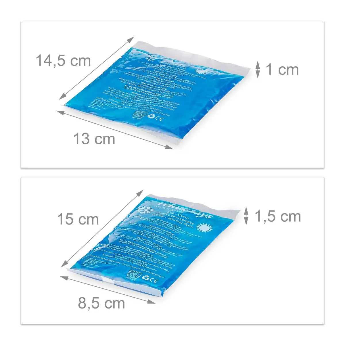 Kühlpads Gel 8er Set von Relaxdays