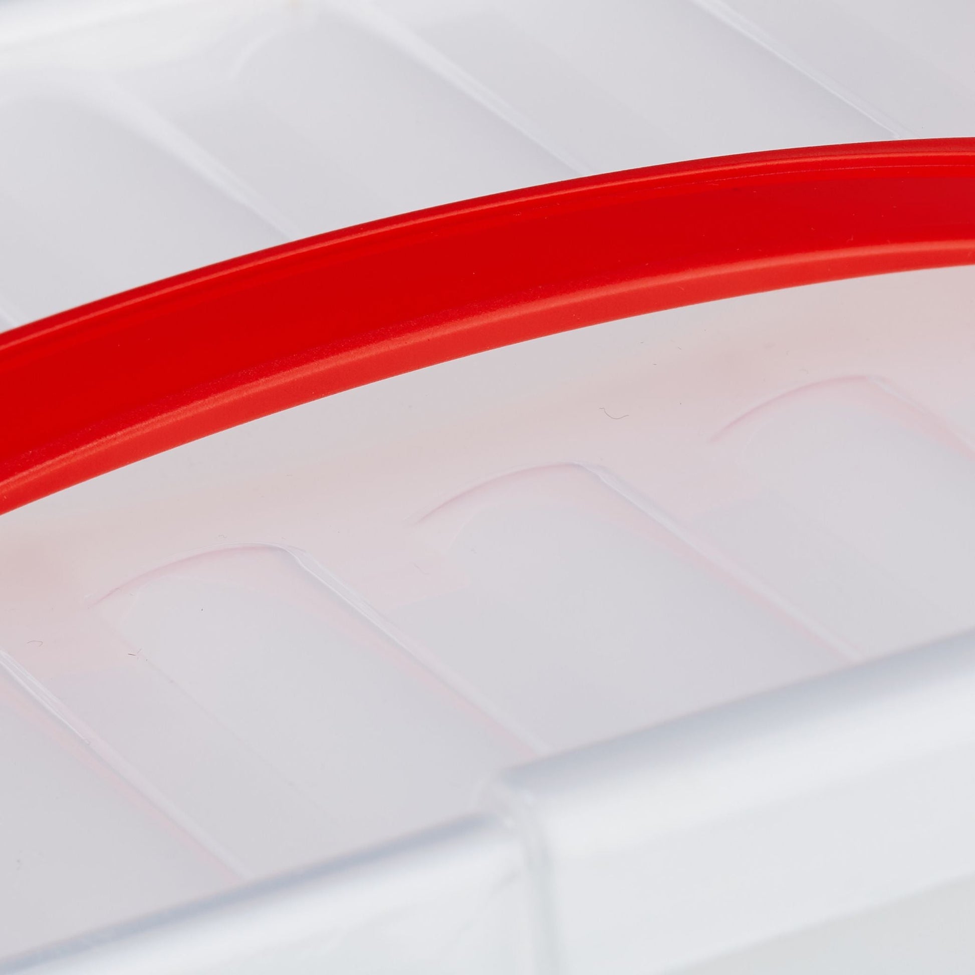 Medizinbox Kunststoff Weiss-Rot-Transparent von Relaxdays