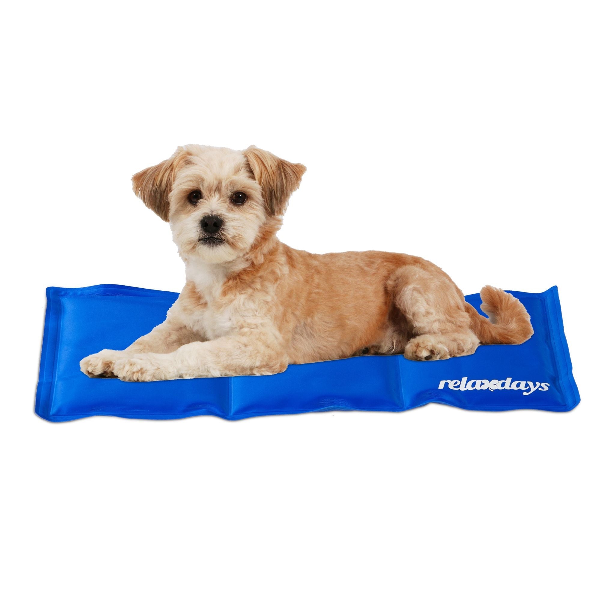 Kühlmatte Hund blau Blau von Relaxdays