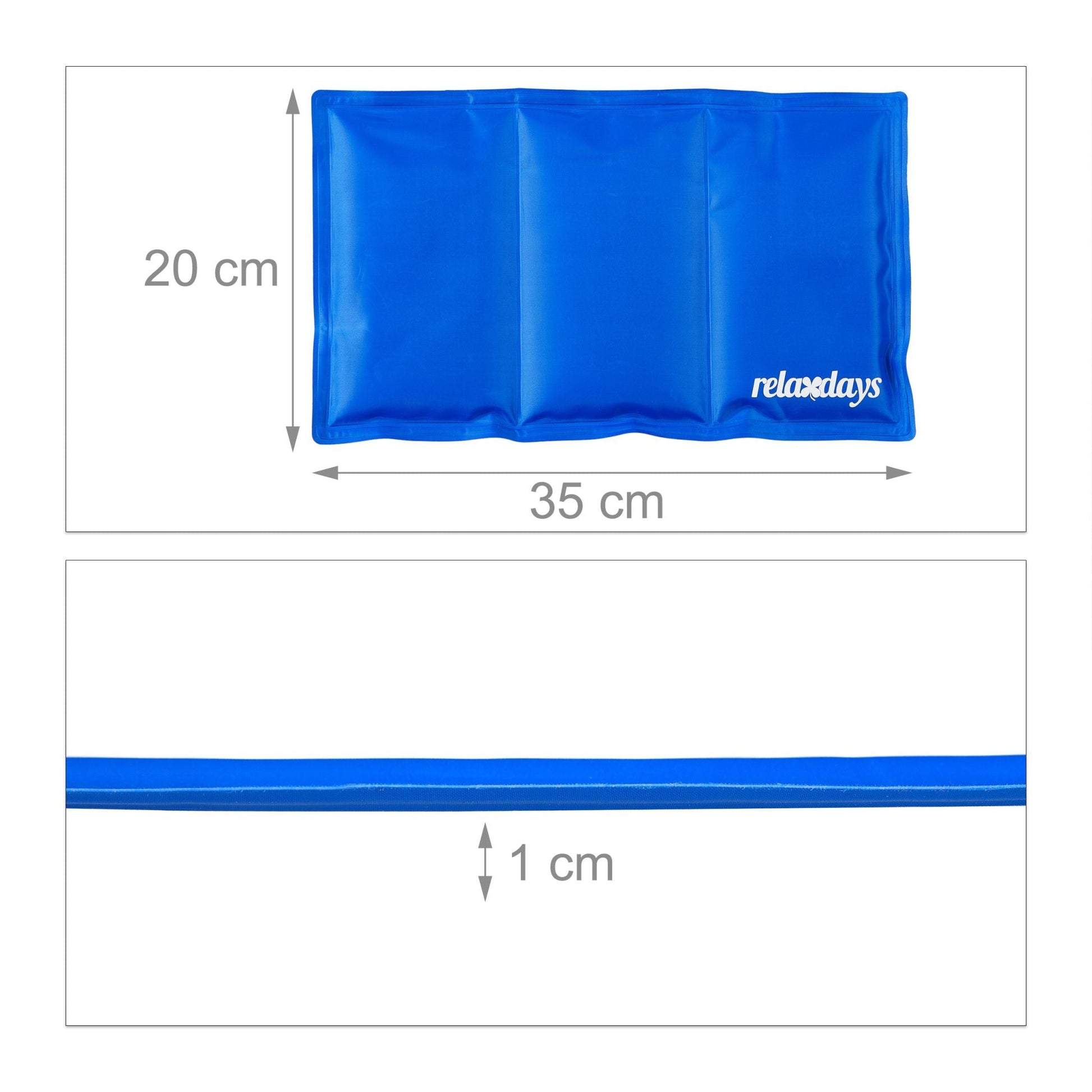 Kühlmatte Hund blau Blau von Relaxdays