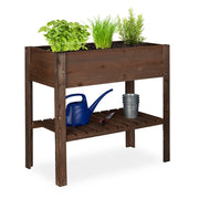 Hochbeet Holz dunkelbraun Dunkelbraun von Relaxdays