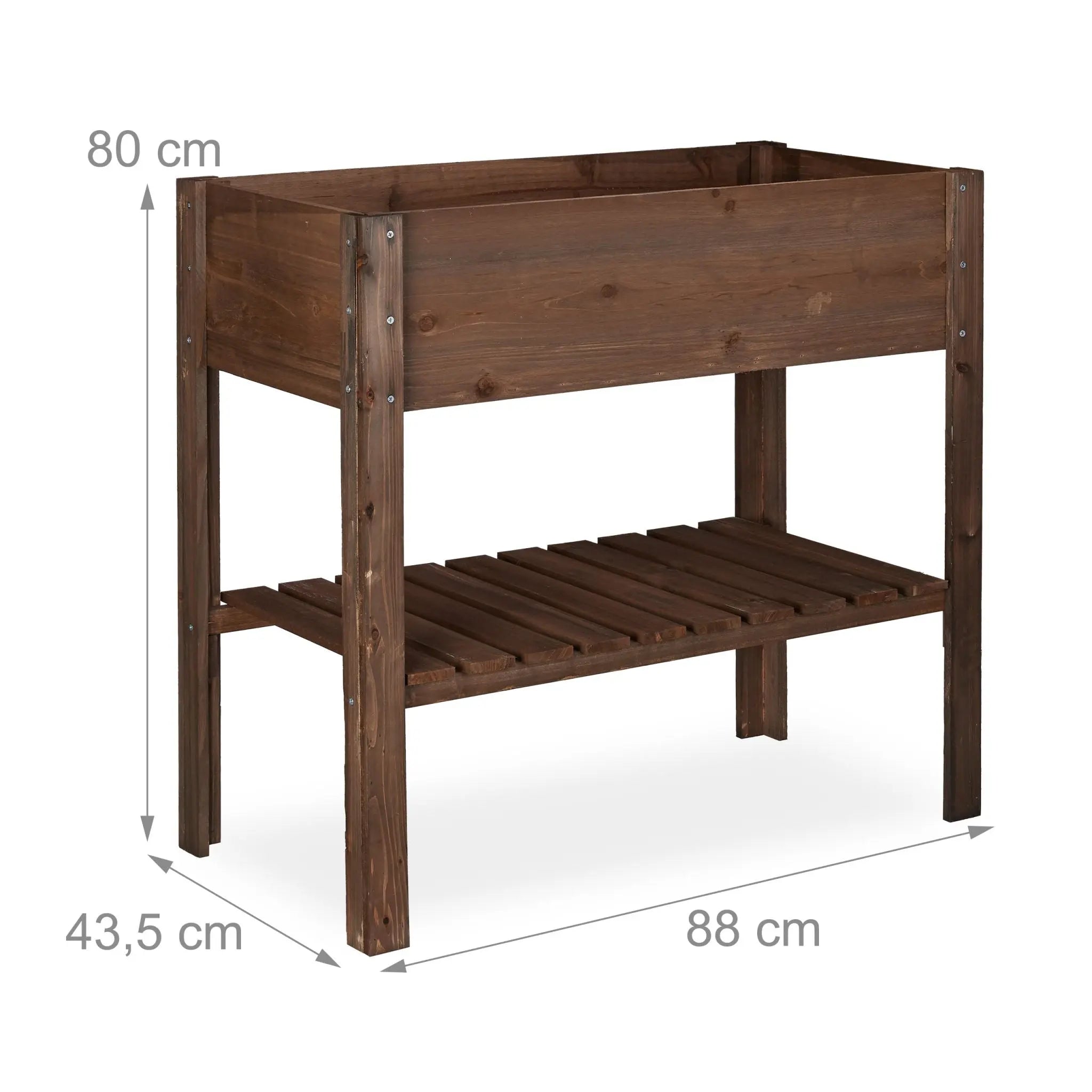 Hochbeet Holz dunkelbraun Dunkelbraun von Relaxdays