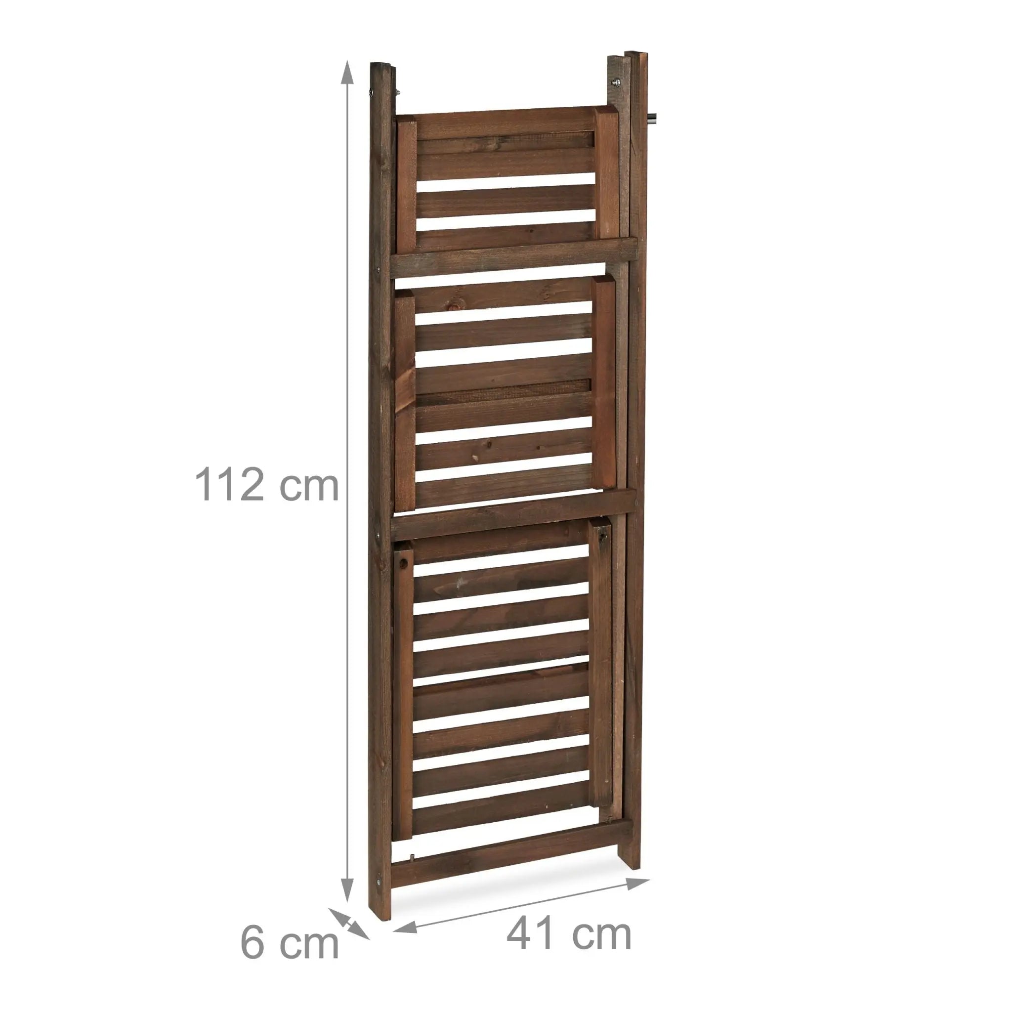 Blumentreppe Holz dunkelbraun Dunkelbraun von Relaxdays
