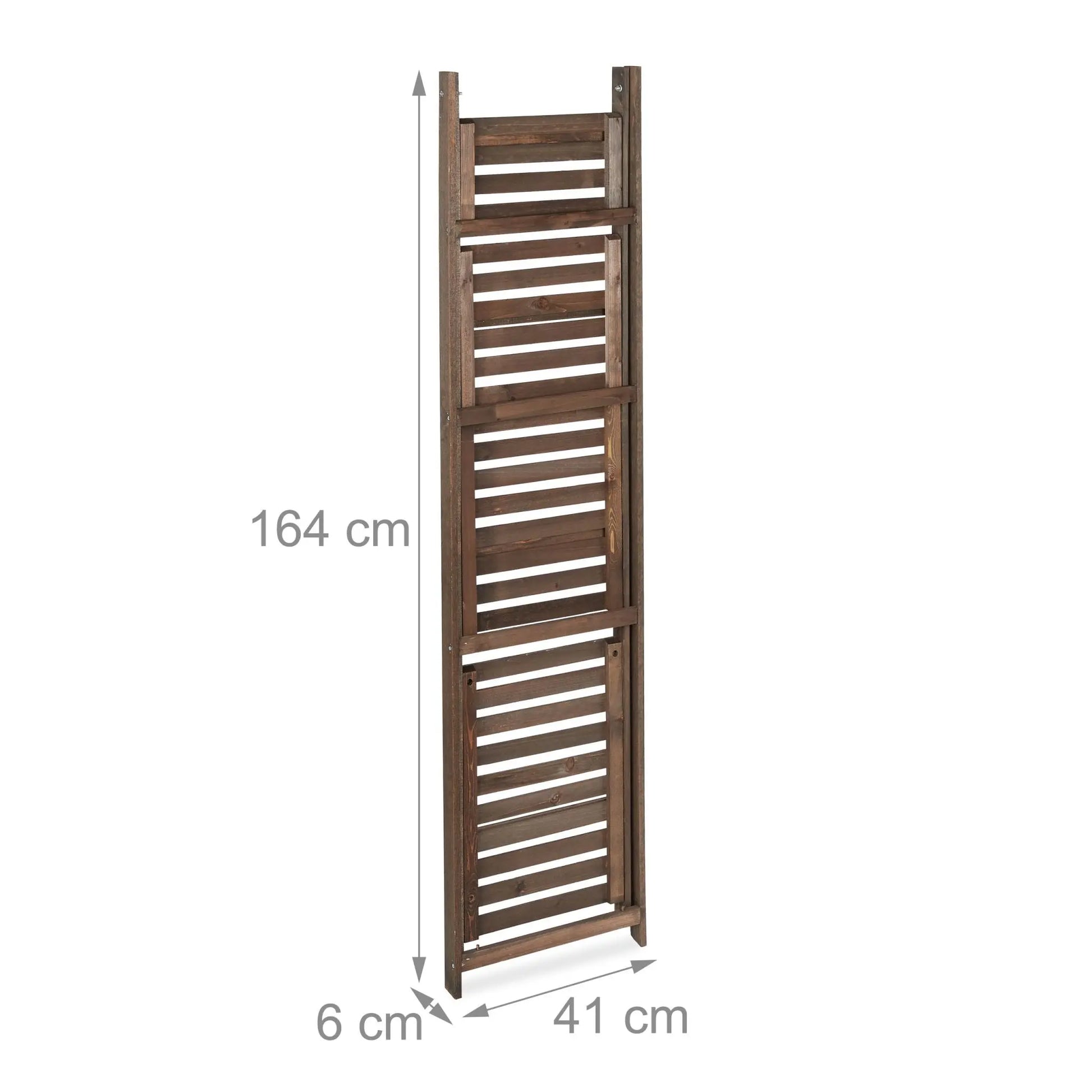 Blumentreppe Holz dunkelbraun Dunkelbraun von Relaxdays