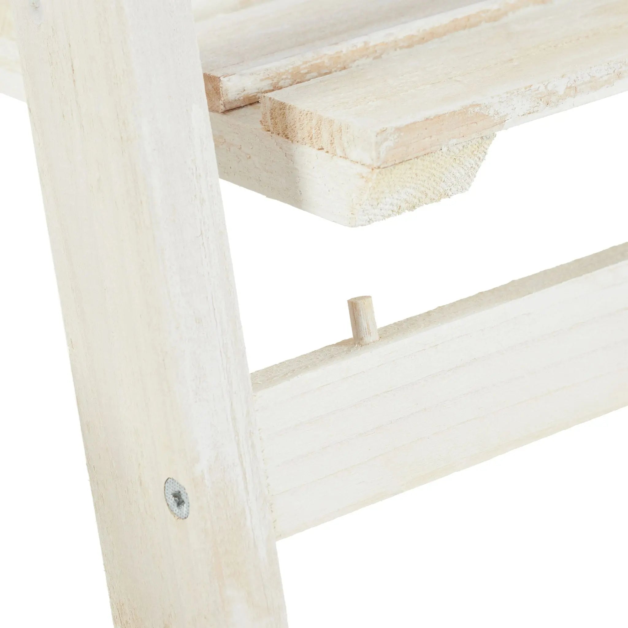 Blumentreppe Holz Weiss von Relaxdays