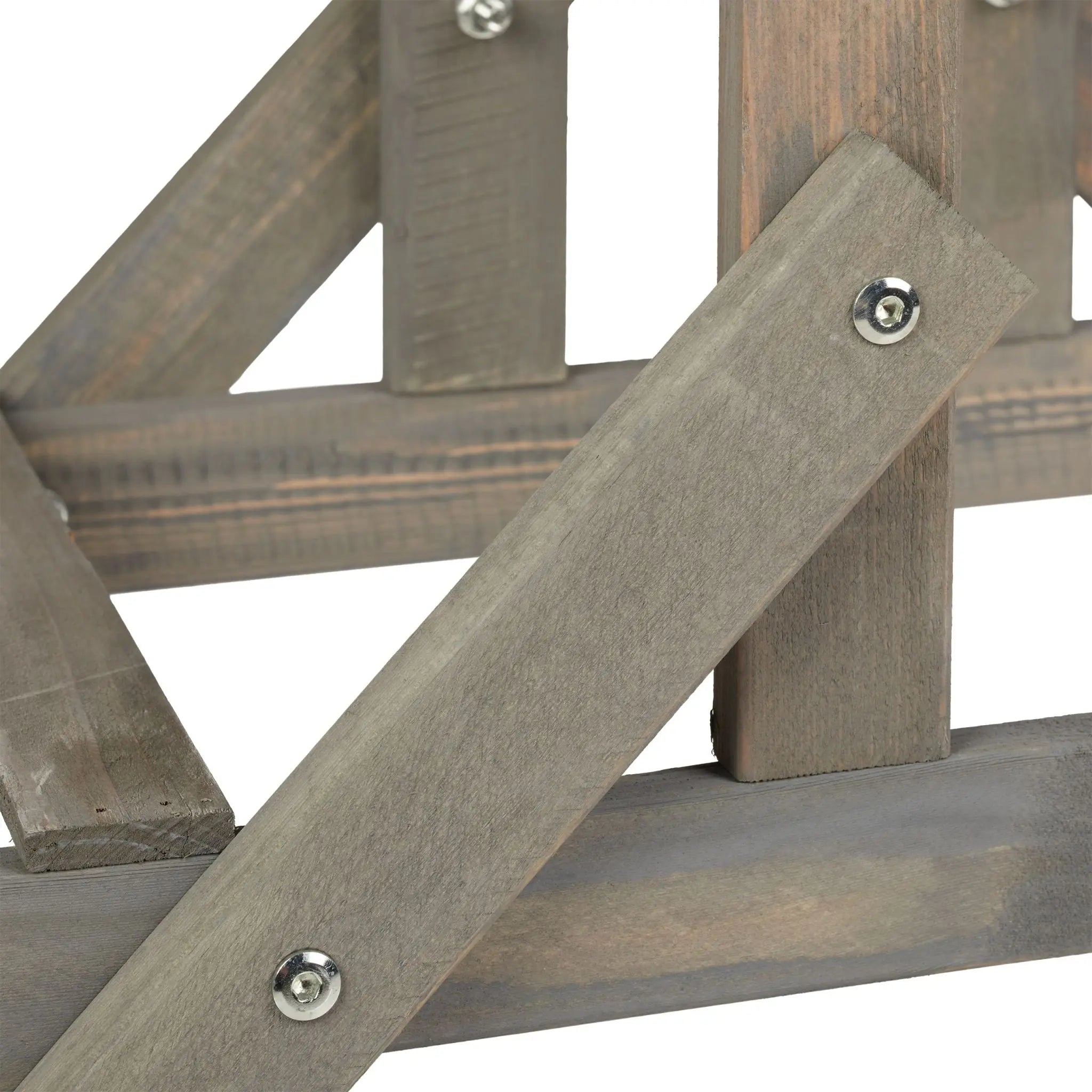 Blumentreppe Holz mit 3 Stufen Grau von Relaxdays