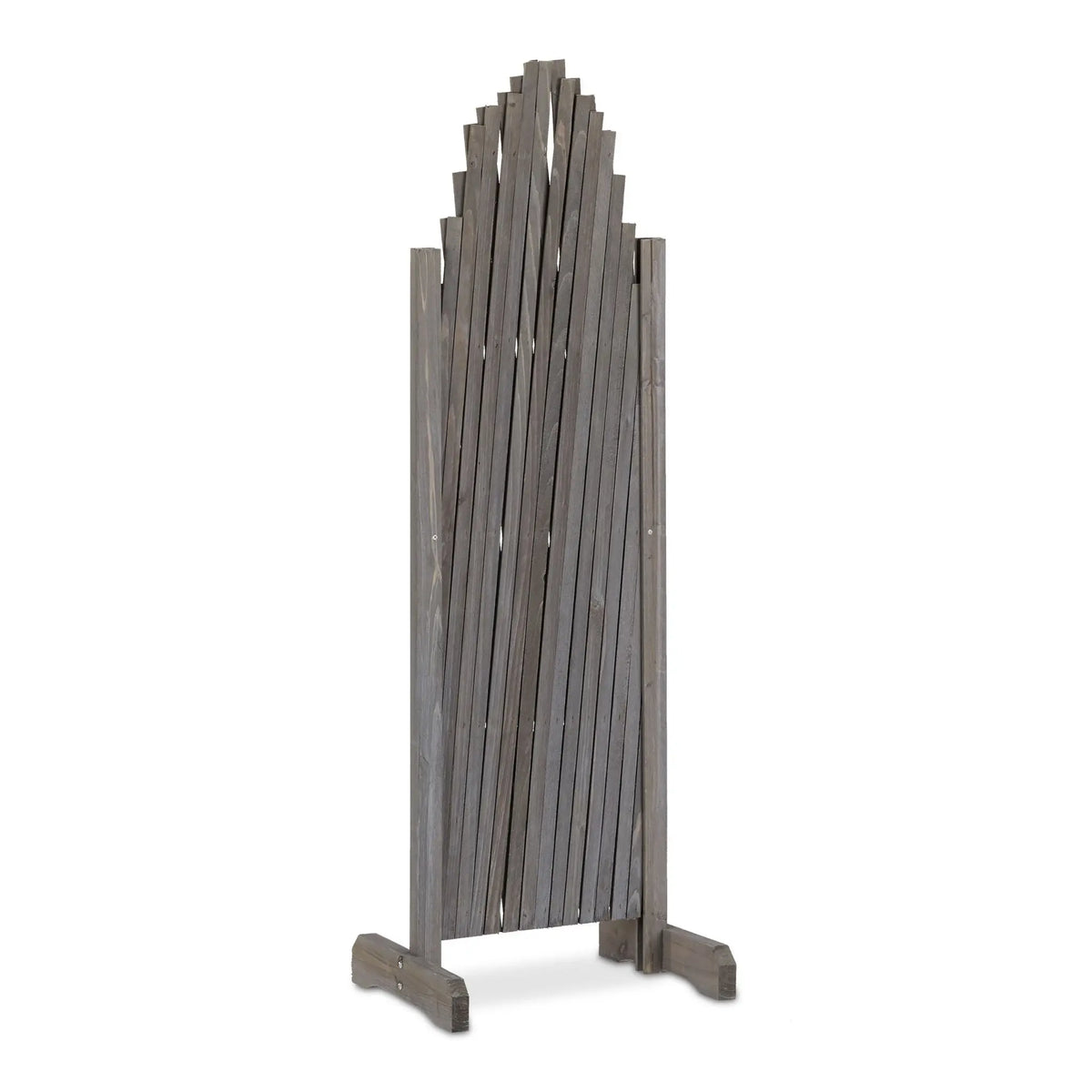 Rankgitter Holz ziehbar Grau von Relaxdays