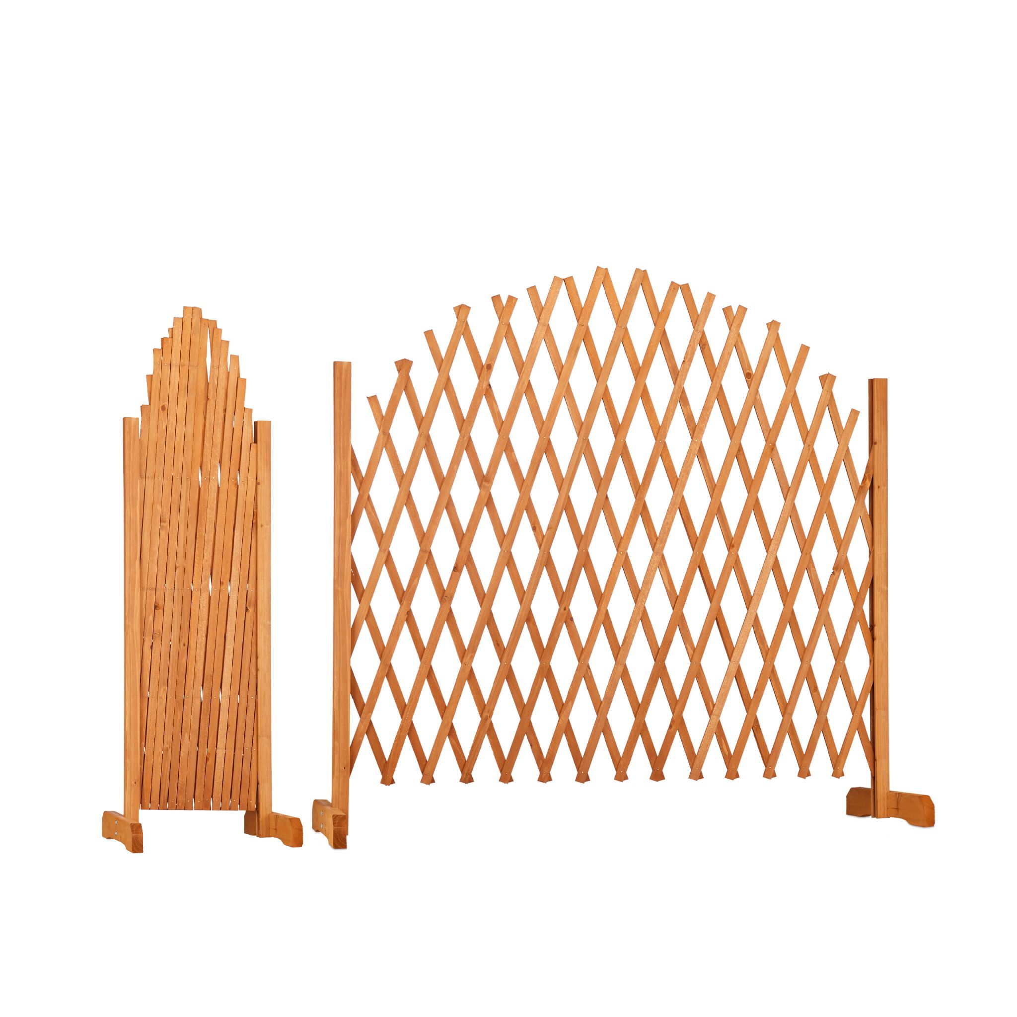 Rankgitter Holz ziehbar Orange von Relaxdays
