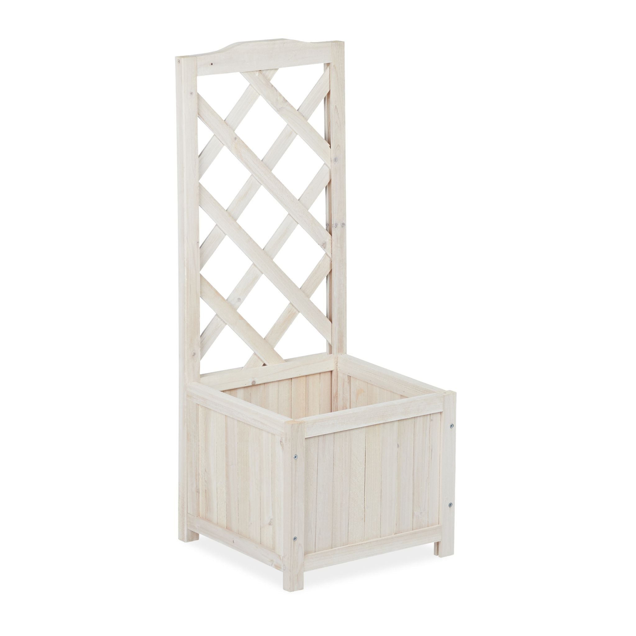 Holz Rankkasten Weiss