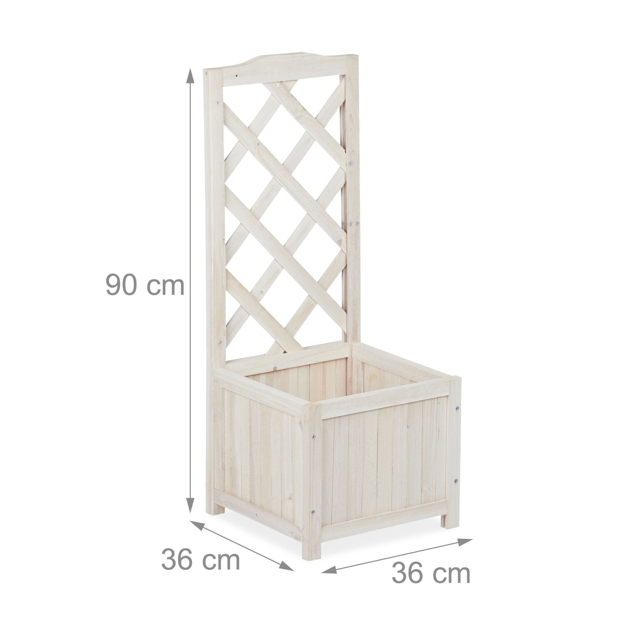 Holz Rankkasten Weiss