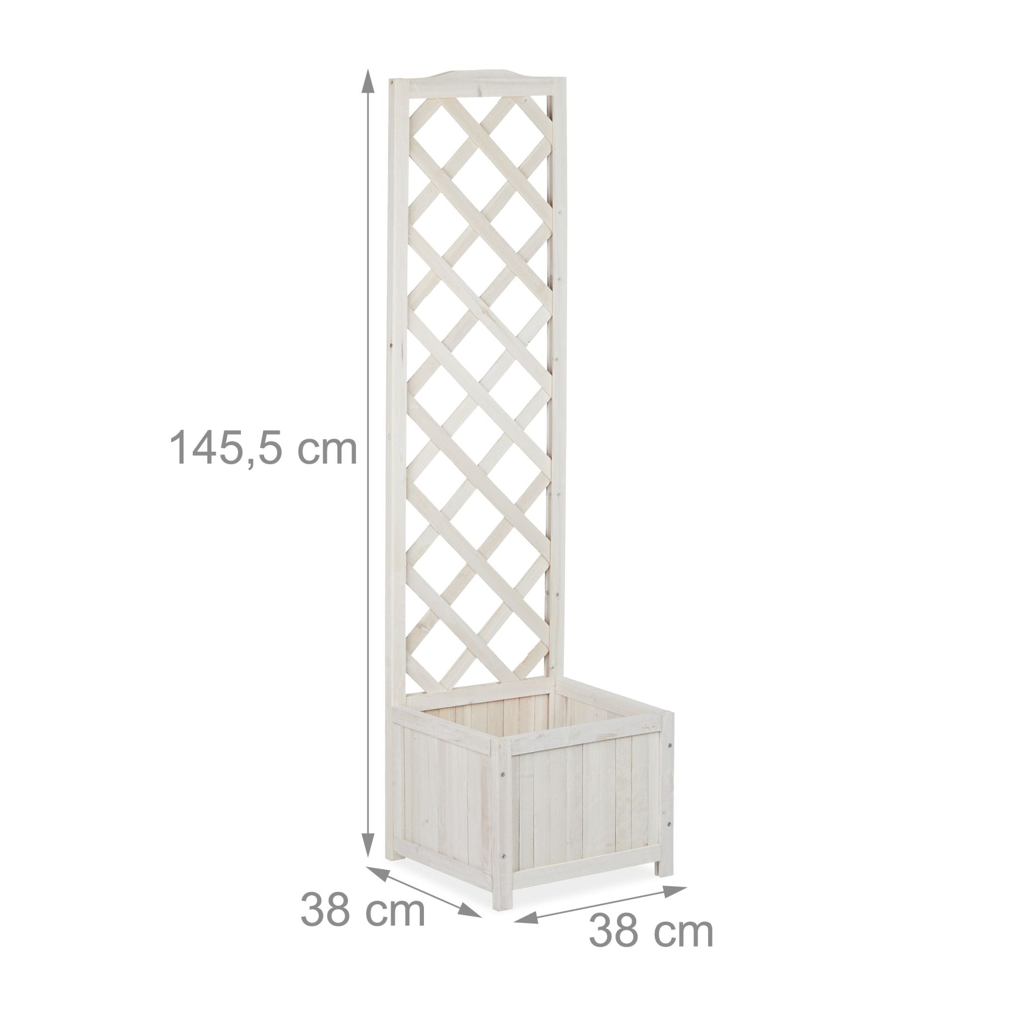Holz Rankkasten Weiss
