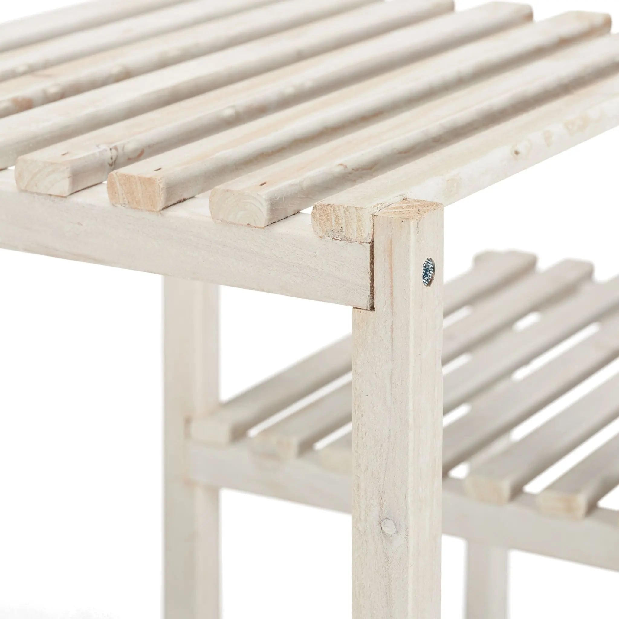 Blumenregal Holz weiss Weiss von Relaxdays