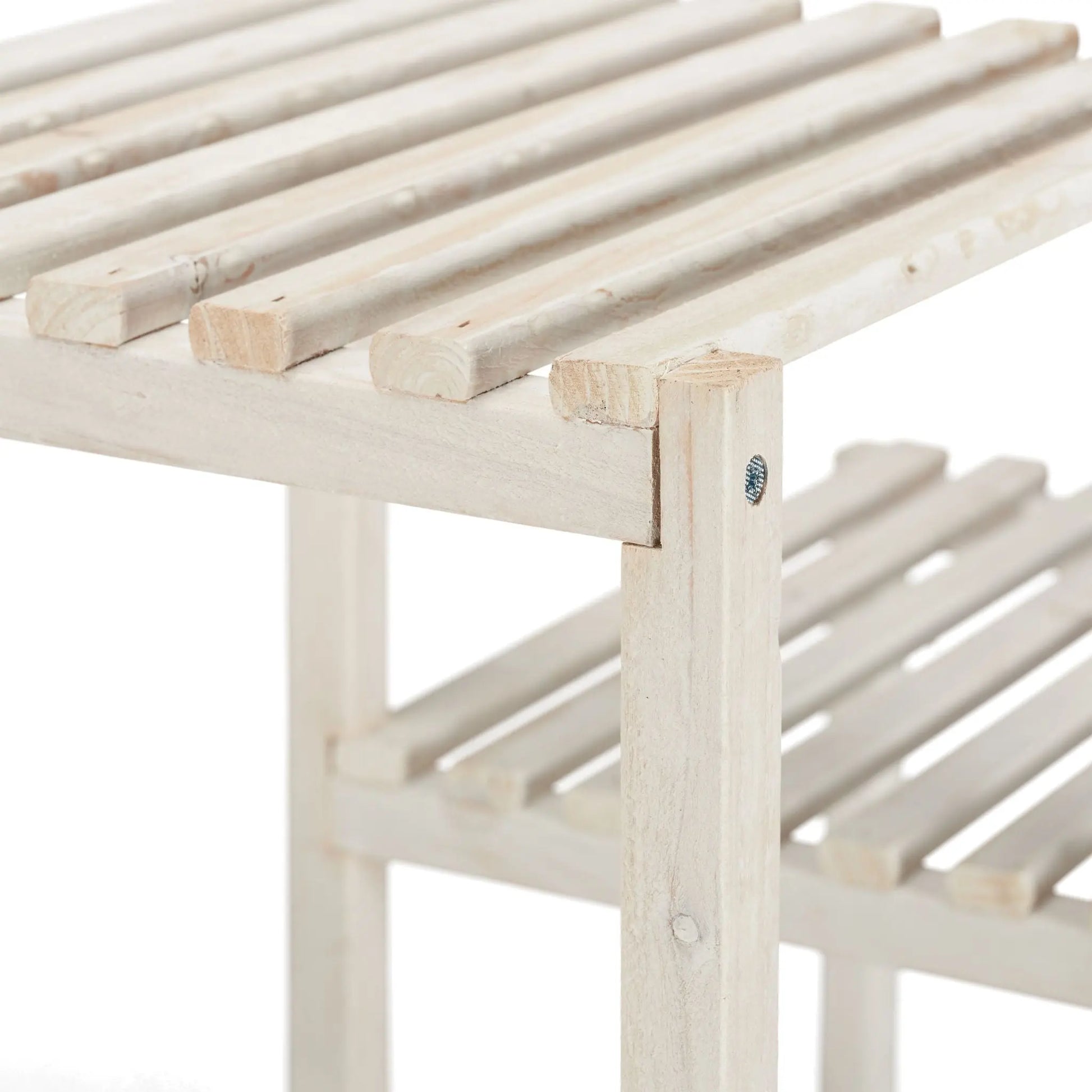 Blumenregal Holz weiss Weiss von Relaxdays