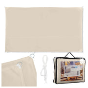 Rechteckiges Sonnensegel beige Beige von Relaxdays