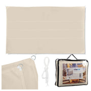 Rechteckiges Sonnensegel beige Beige von Relaxdays