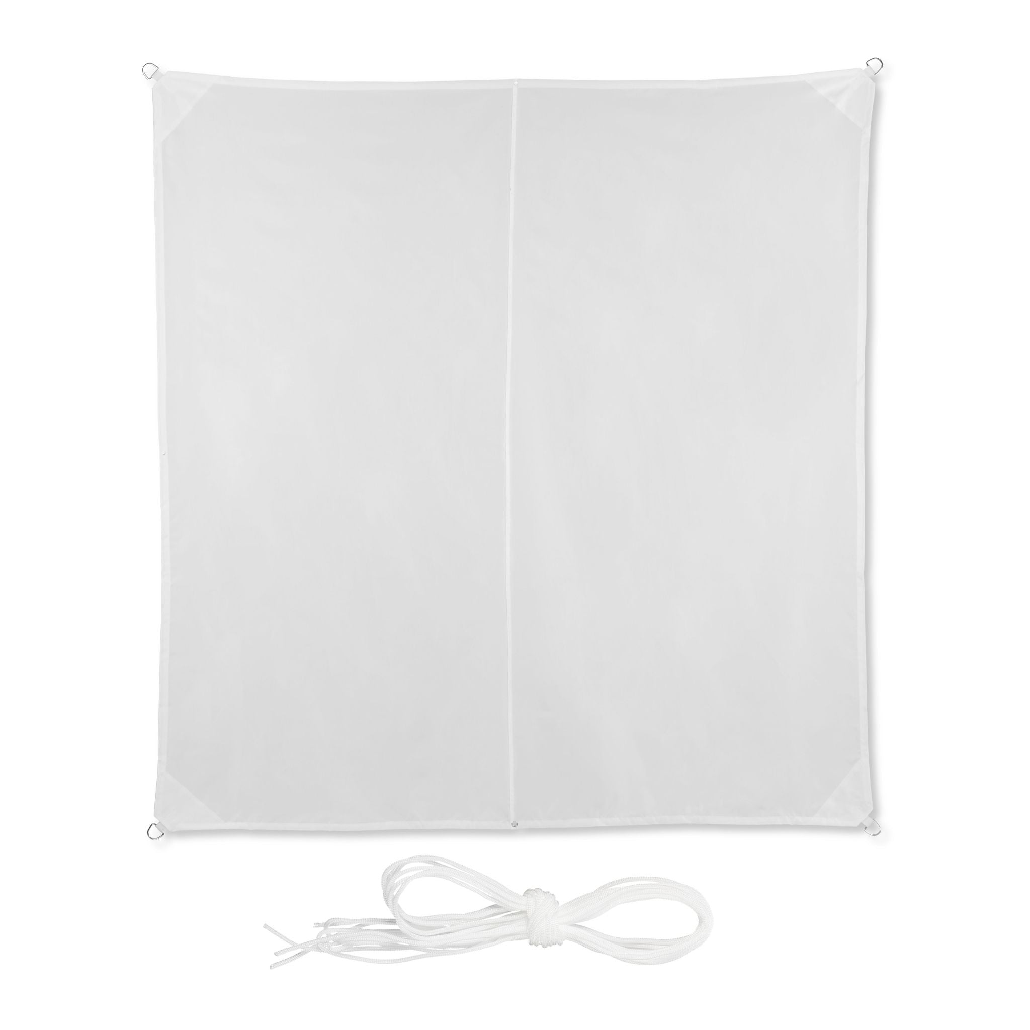 Sonnensegel Quadrat in Weiss Weiss von Relaxdays