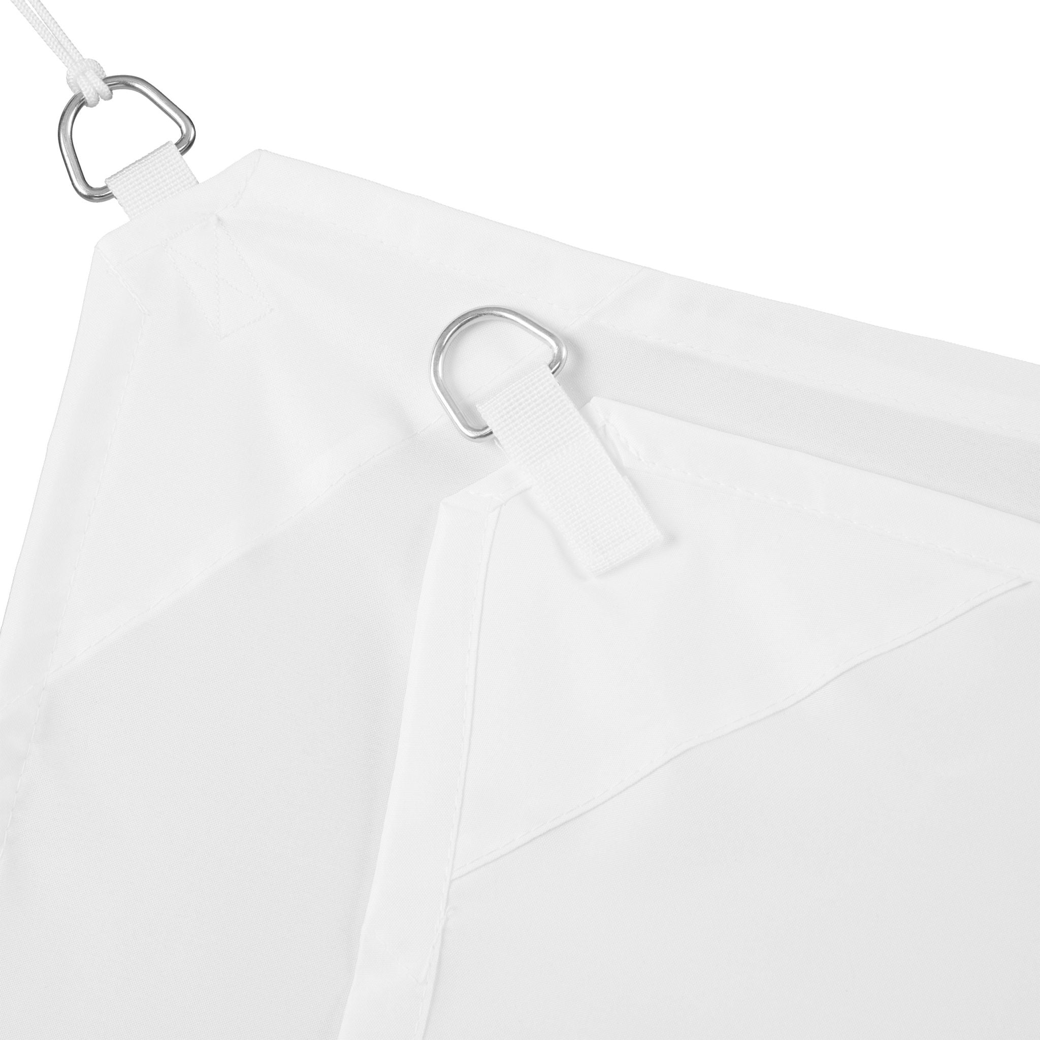 Sonnensegel Quadrat in Weiss Weiss von Relaxdays