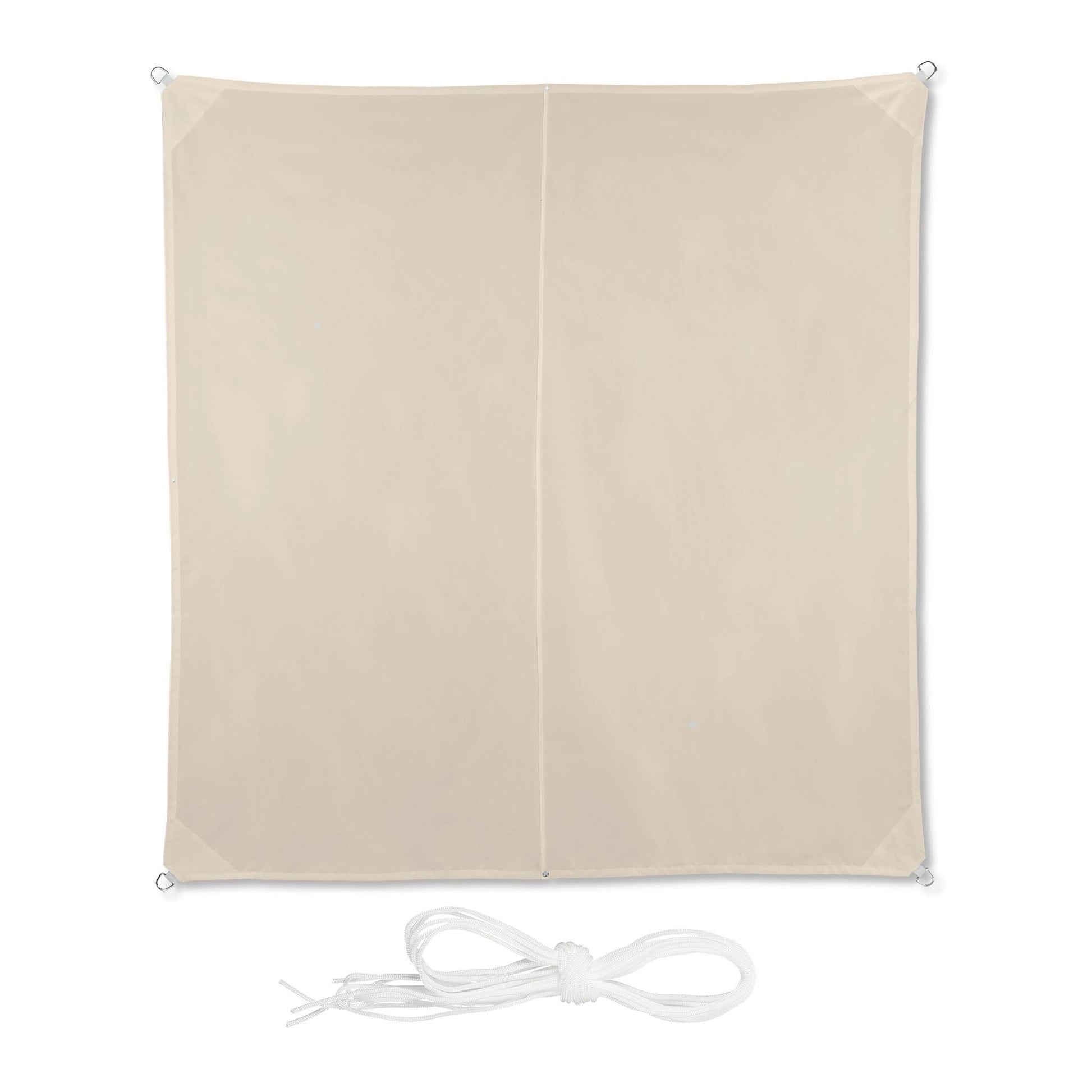 Sonnensegel Quadrat in Beige Beige von Relaxdays