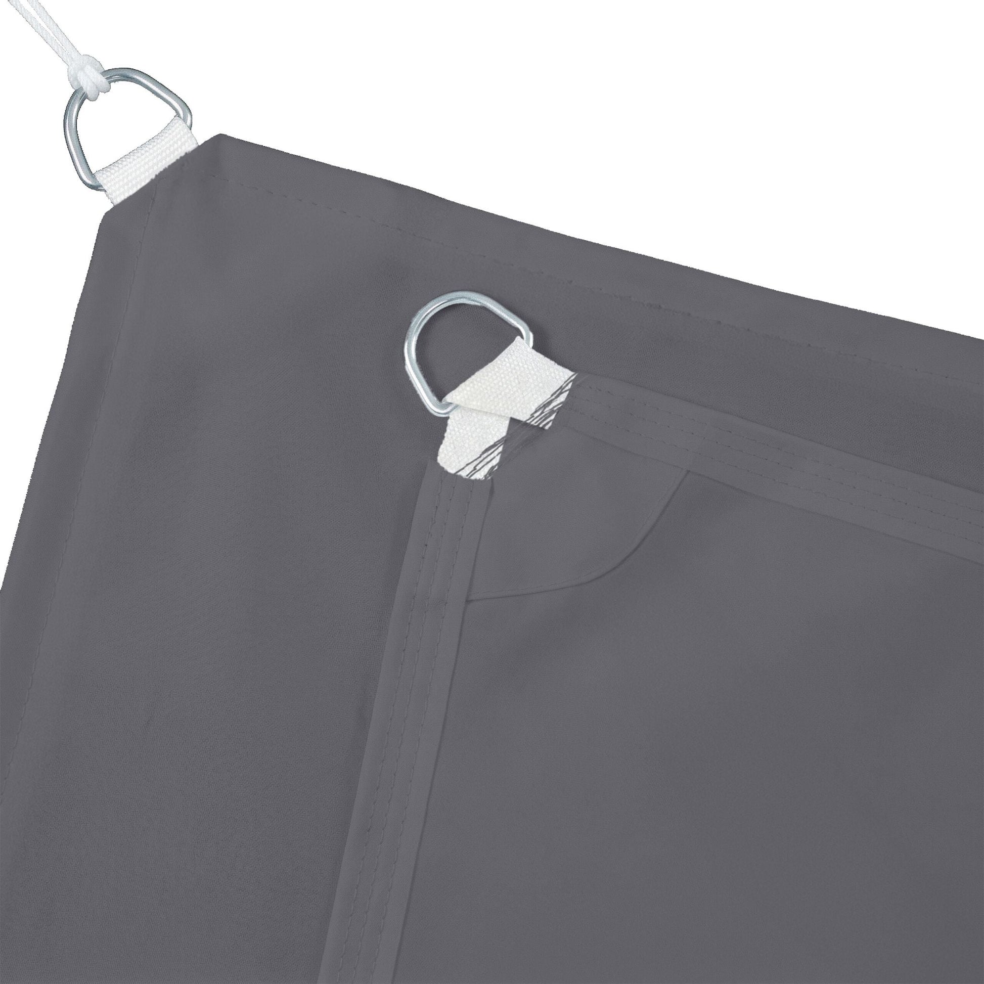 Sonnensegel Quadrat in Grau Grau von Relaxdays