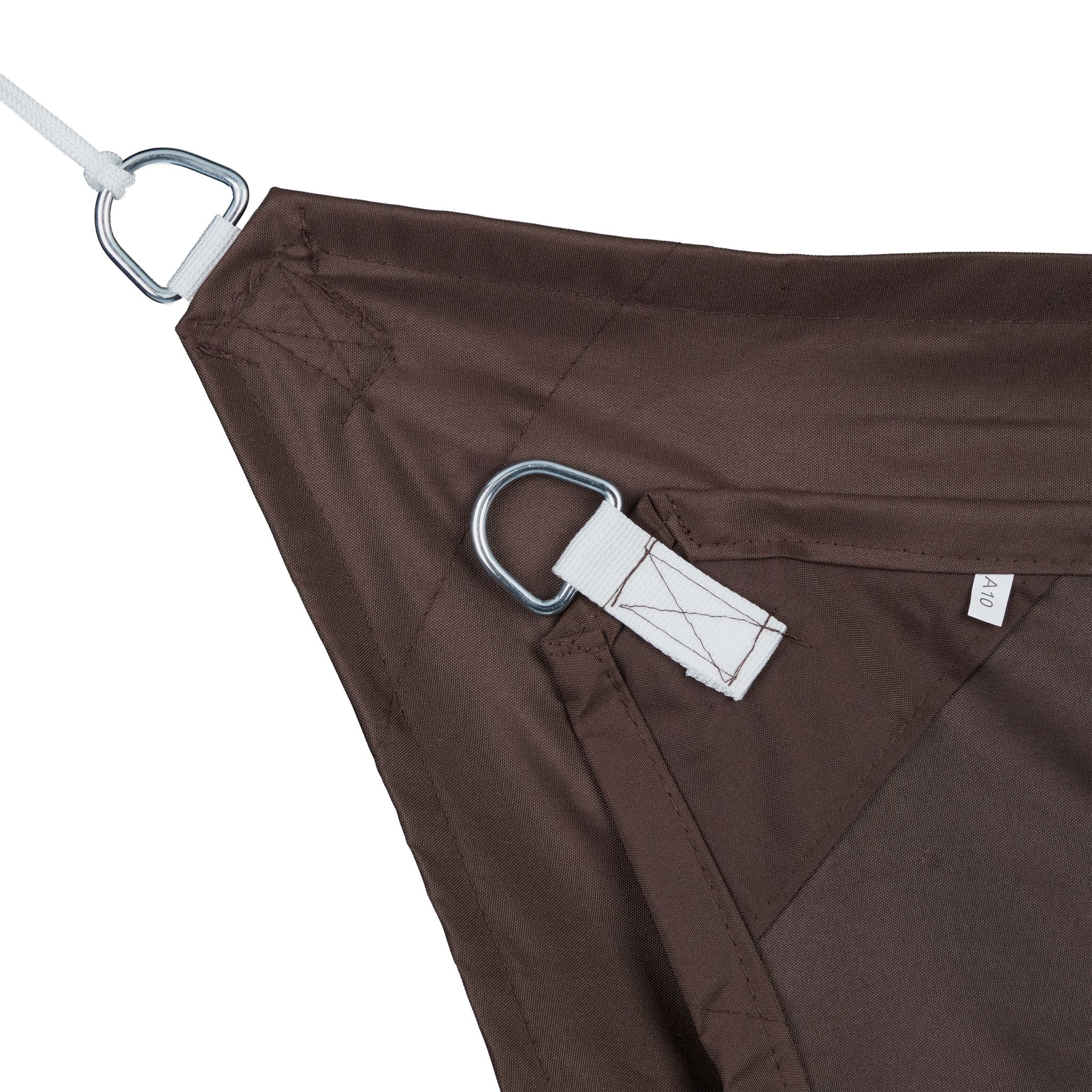 Trapez Sonnensegel braun Braun von Relaxdays