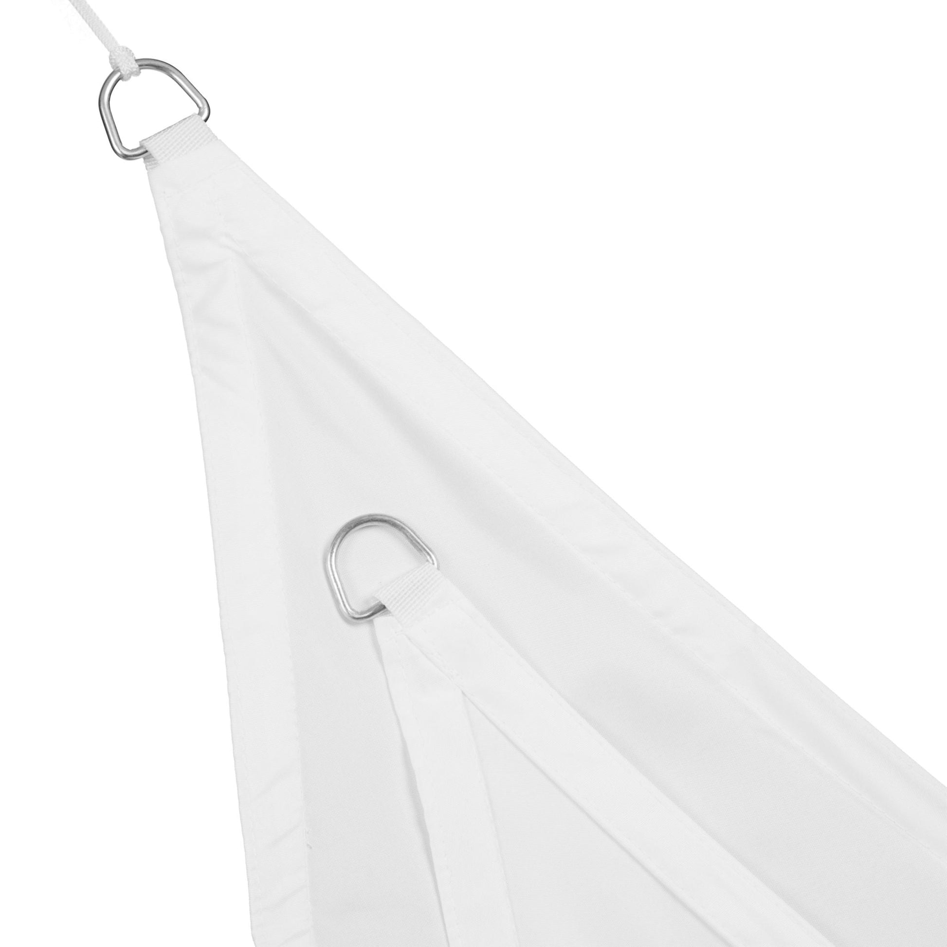 Sonnensegel Dreieck weiss Weiss von Relaxdays