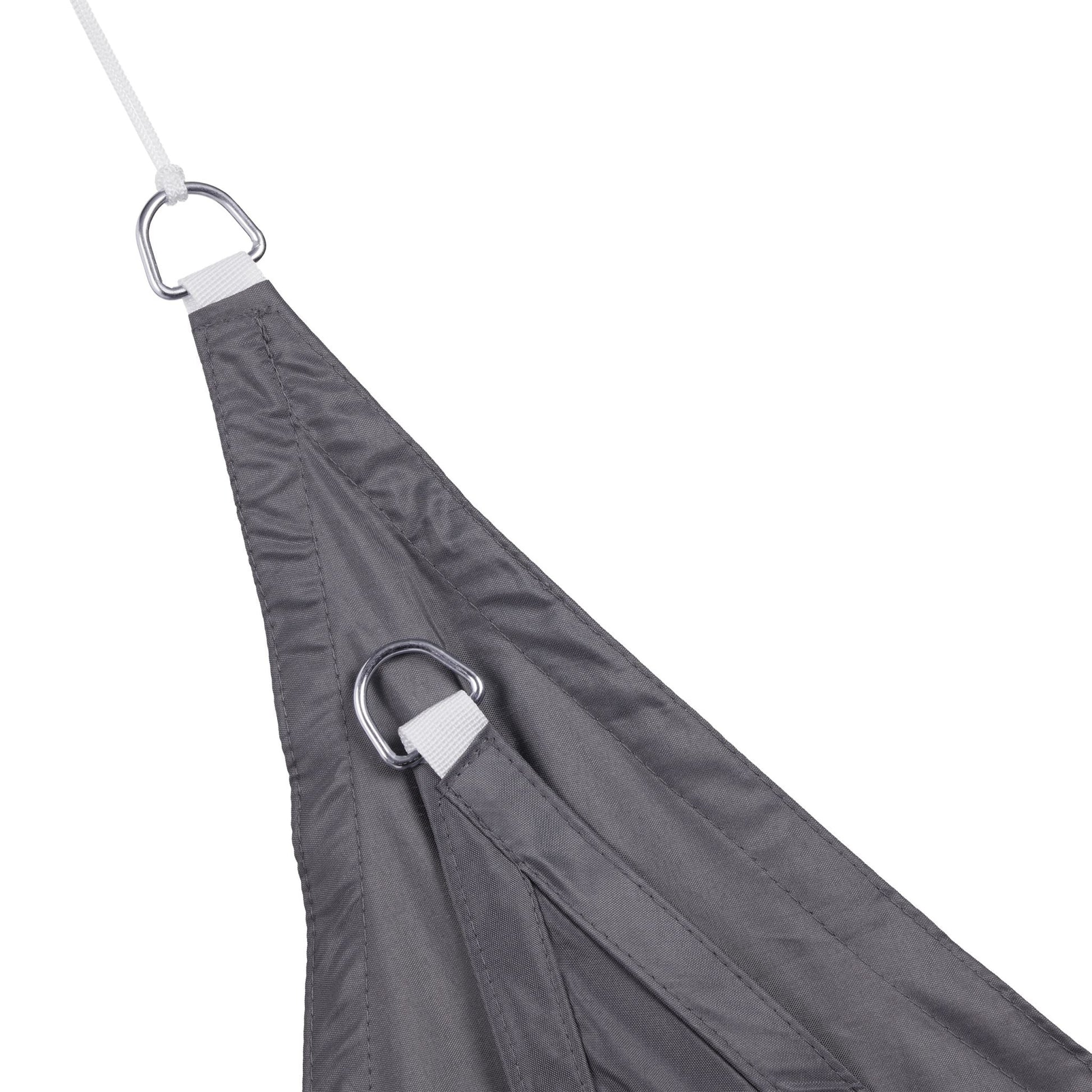 Sonnensegel Dreieck grau Grau von Relaxdays
