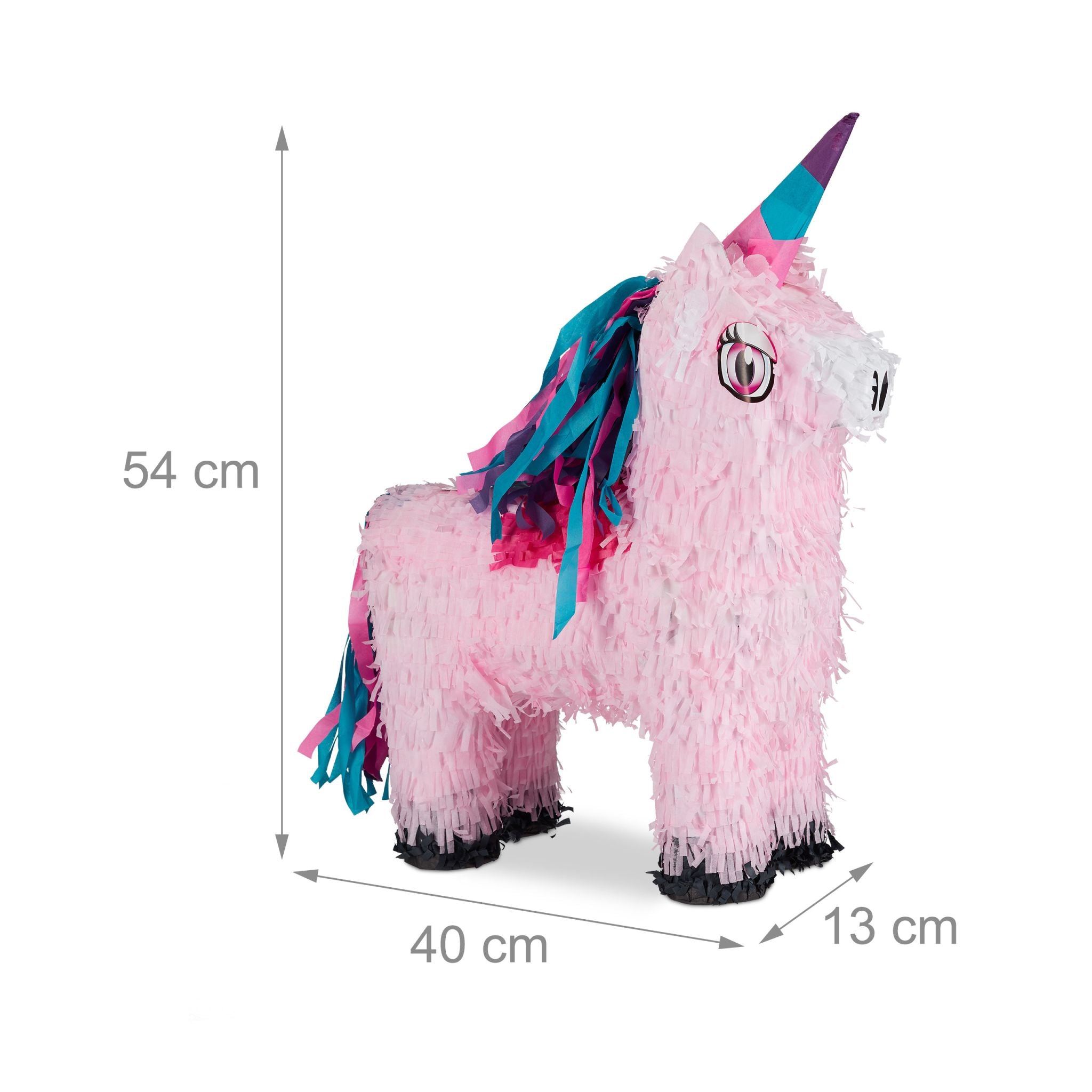 Pinata Einhorn Pink-Rosa-Türkis von Relaxdays