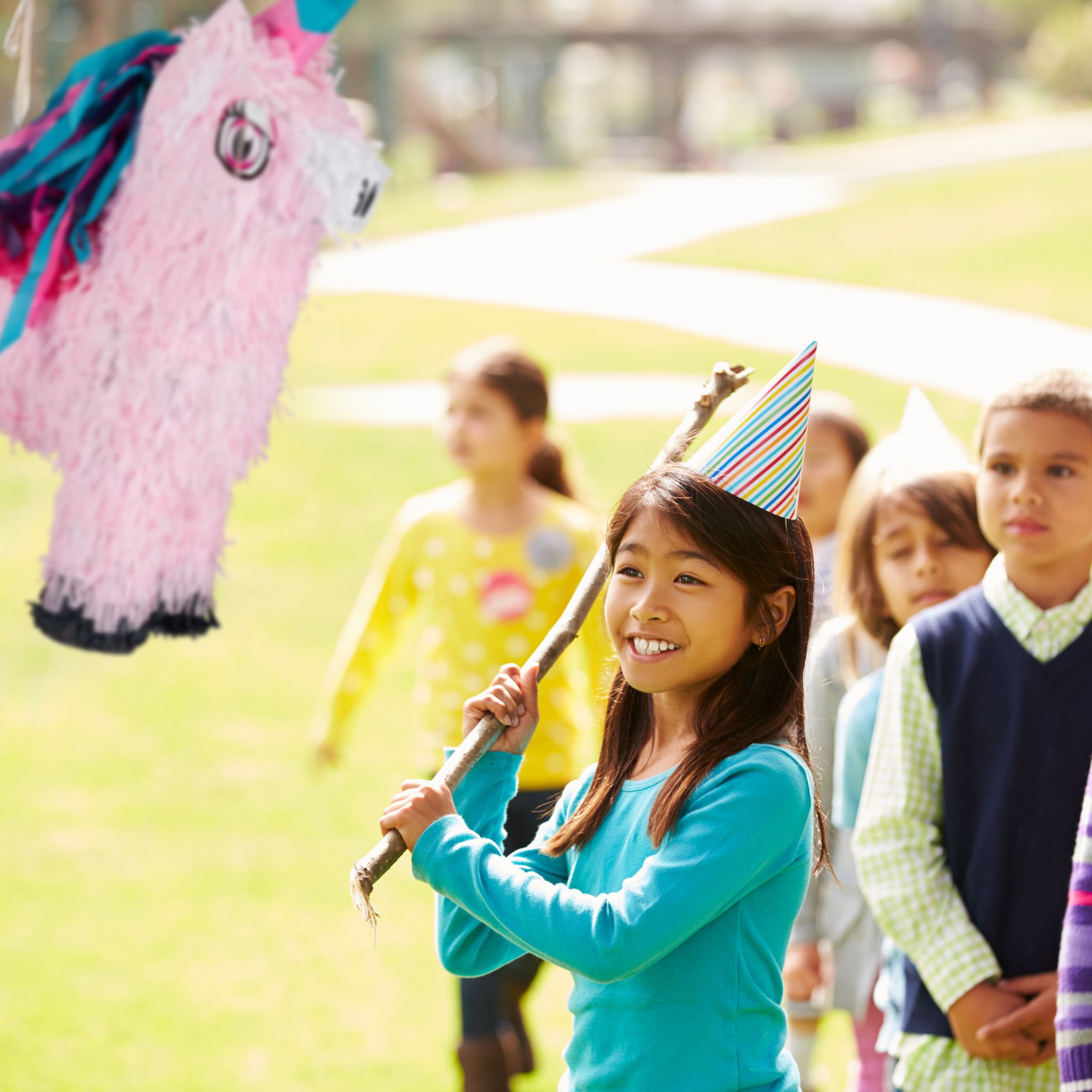 Pinata Einhorn Pink-Rosa-Türkis von Relaxdays