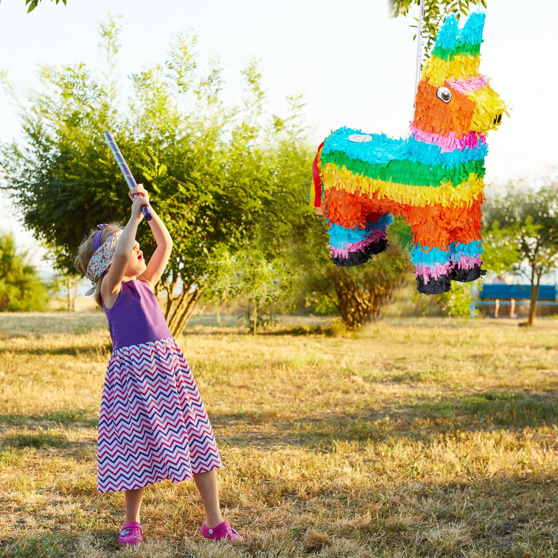 Pinata Lama Grün-Orange-Türkis von Relaxdays