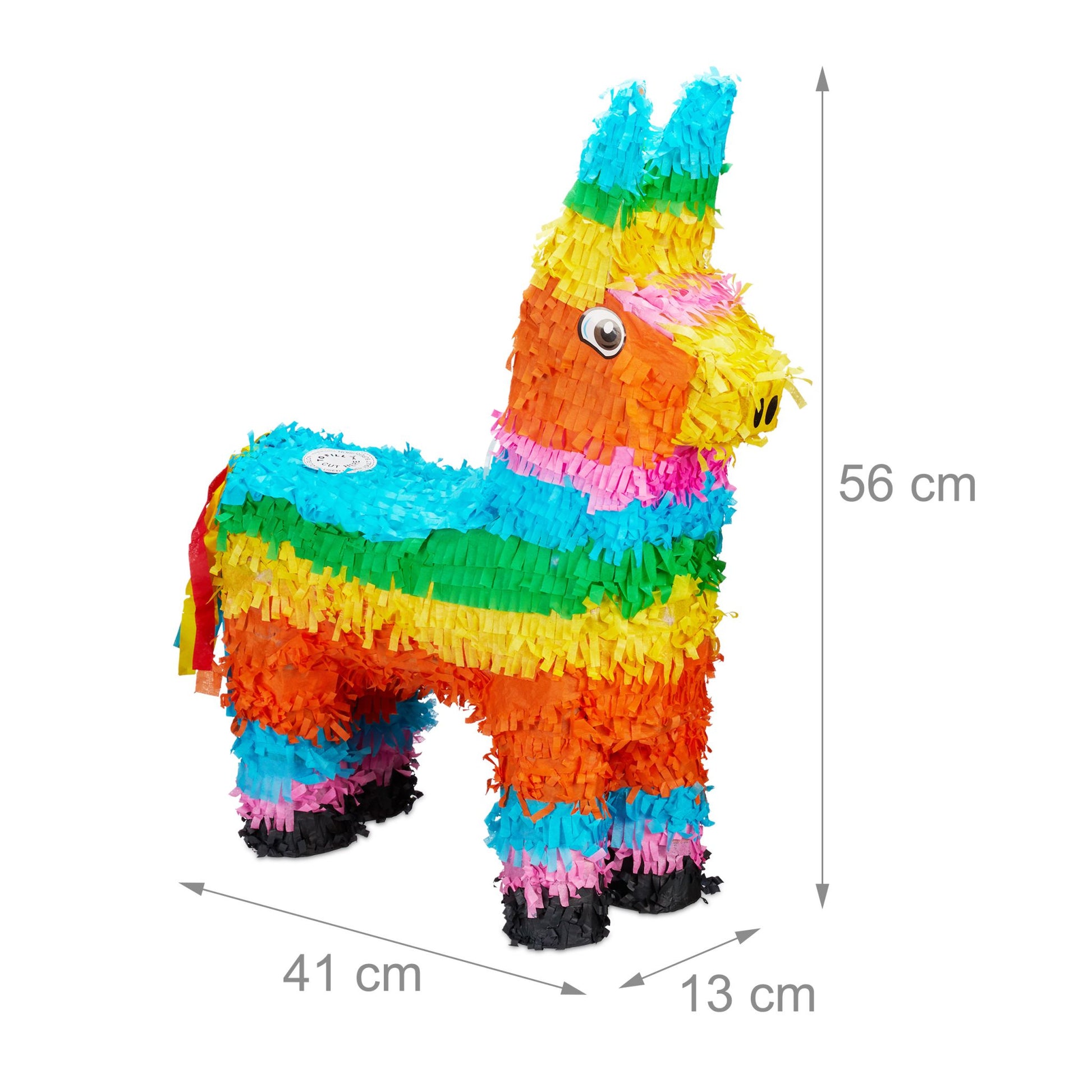 Pinata Lama Grün-Orange-Türkis von Relaxdays